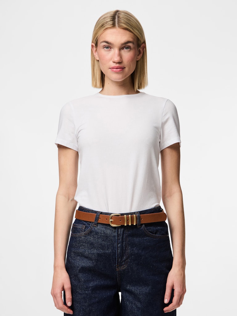 Clea Jeans Belt for Women & Men - Genuine Leather Casual Waist Belt in Cognac Brown - Perfect for Jeans, Pants, and Everyday Outfits