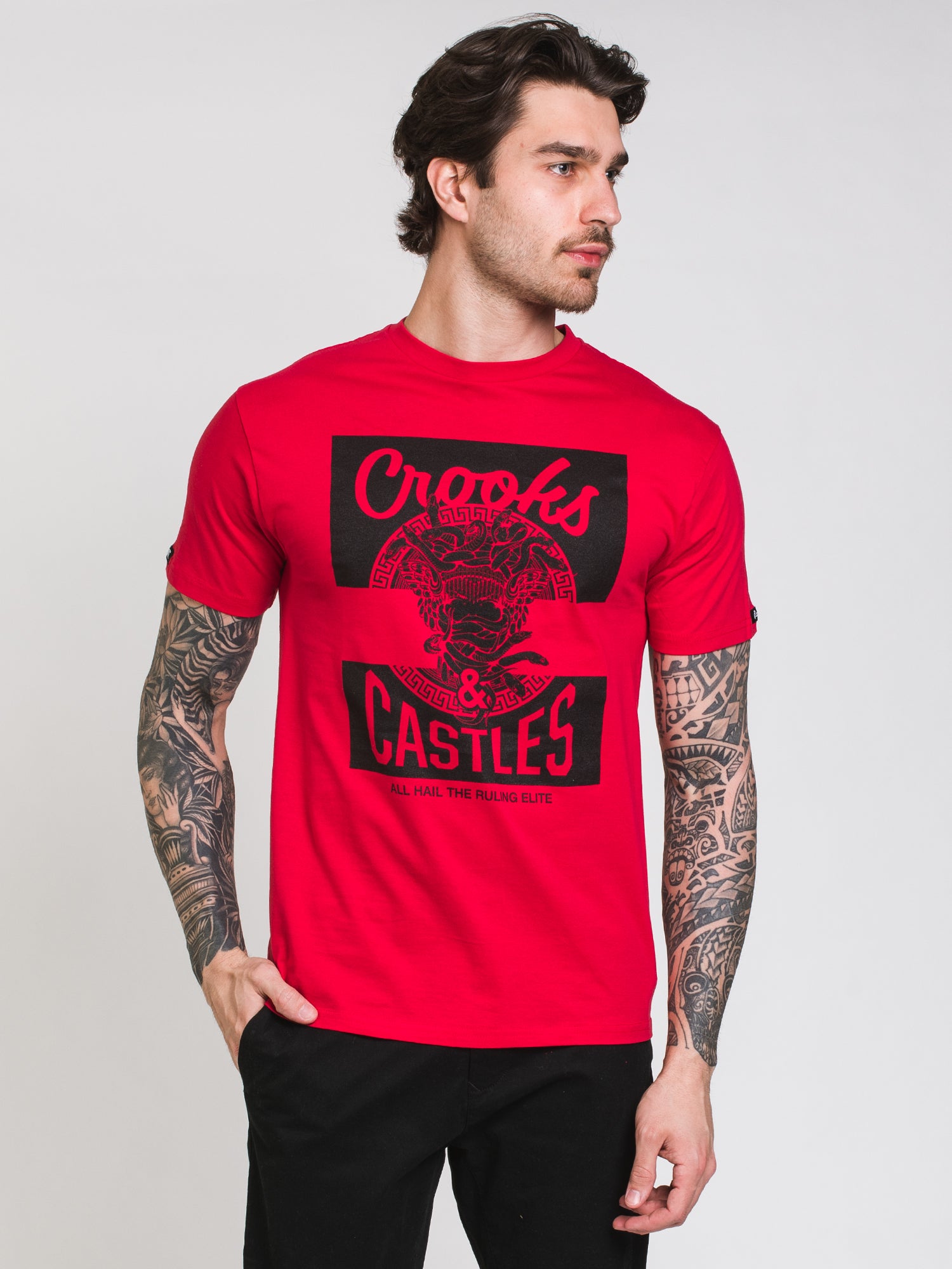 Crooks & Castles Mad Klepto Graphic T-Shirt - Men's Streetwear Tee for Casual Wear & Urban Fashion