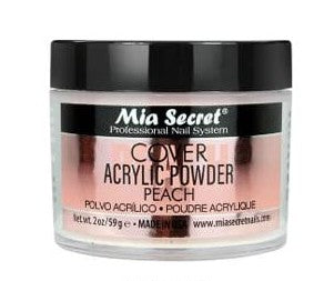 MIA SECRET COVER PEACH ACRYLIC POWDER for Nail Art - Professional Nail Extension & Manicure Enhancement Kit - Perfect for Salon, Home Use & DIY Nail Designs