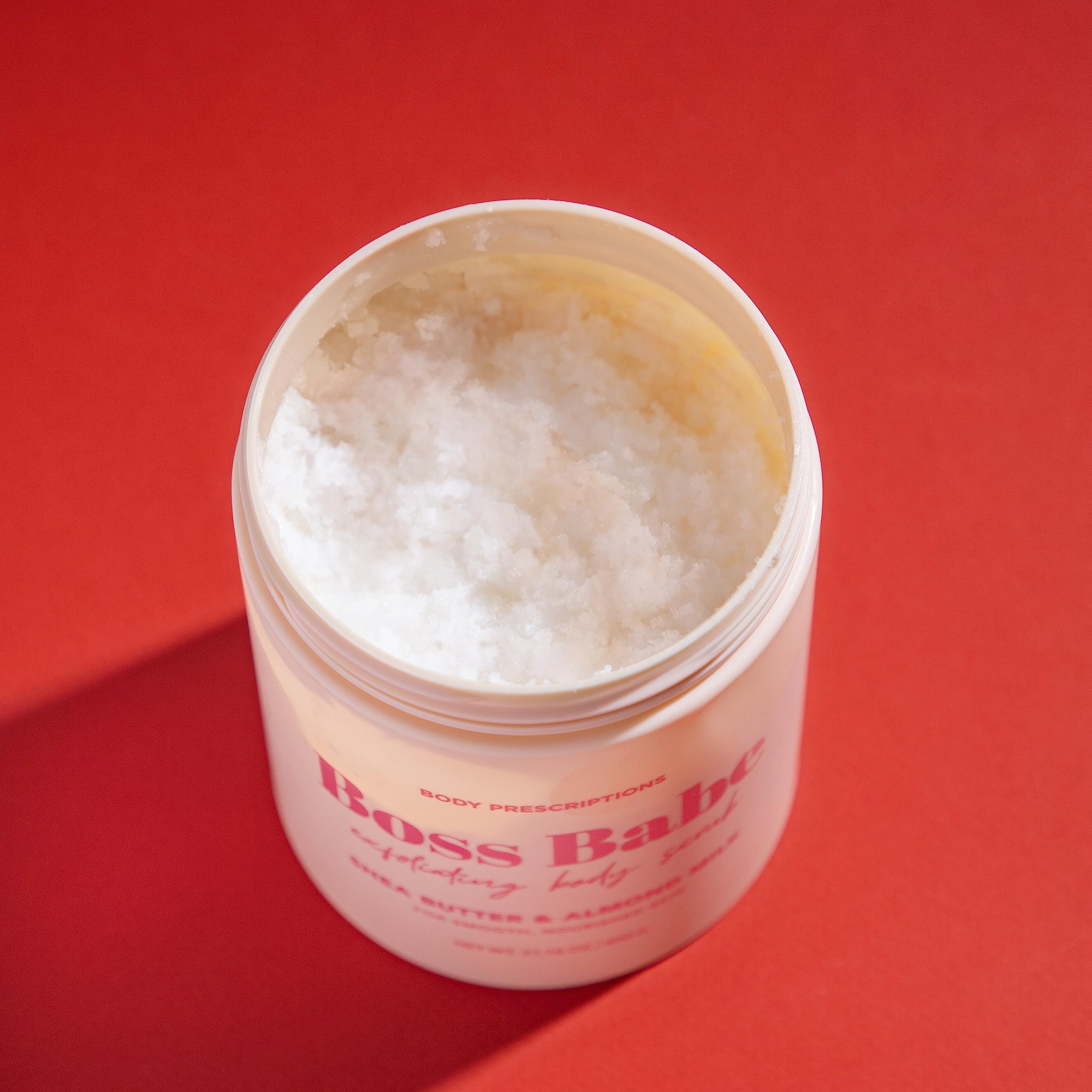 Body Prescriptions Exfoliating Body Scrub with Shea Butter & Almond Milk – Deep Cleansing & Nourishing for Ultra-Smooth Skin | Perfect for Dry Skin & Post-Workout Refreshment