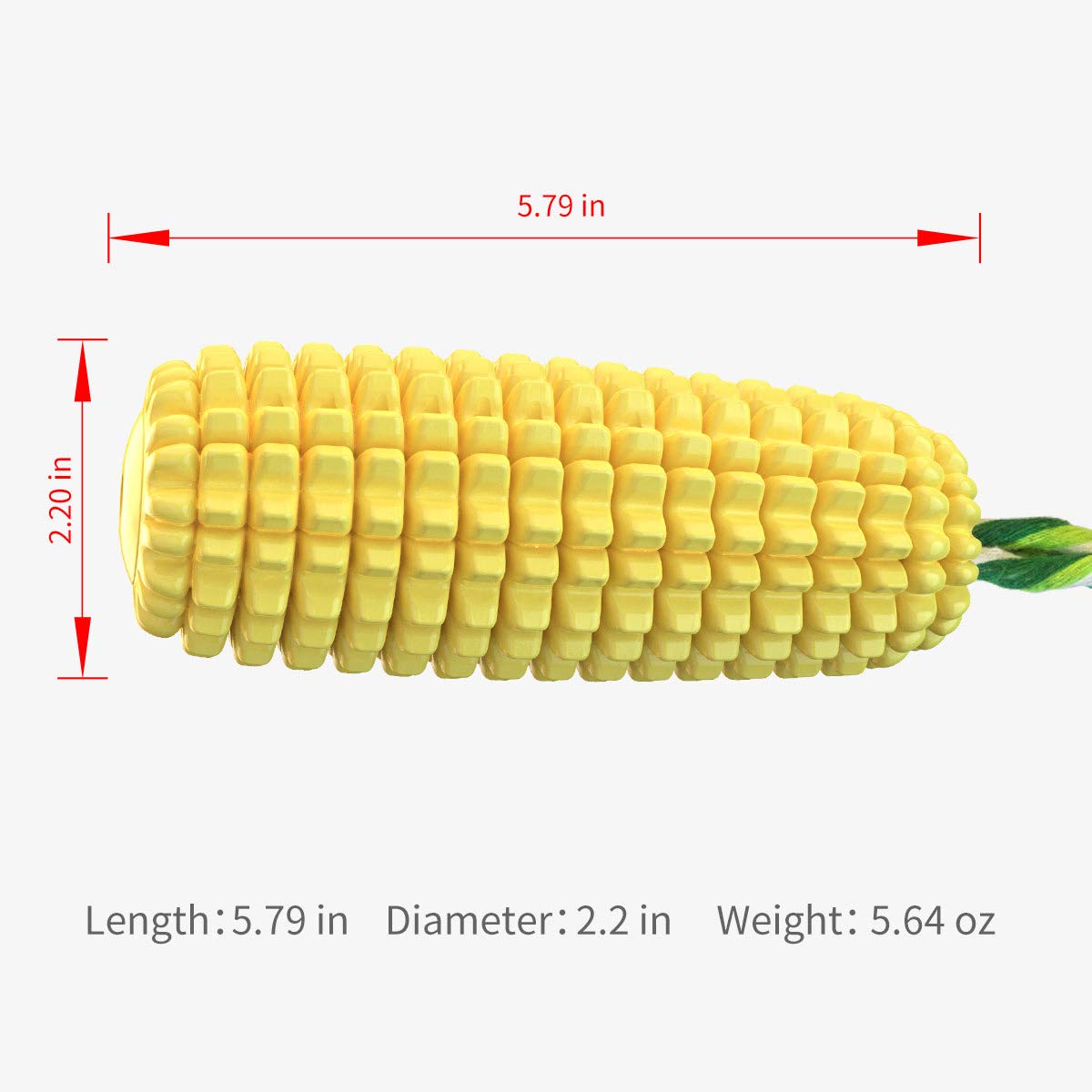 Acecy Indestructible Dog Chew Toys for Puppies, Small Medium Large Breeds - Corn Stick Squeaky Teething Toy for Boredom Relief | Durable Playtime, Training Reward, Interactive Fun