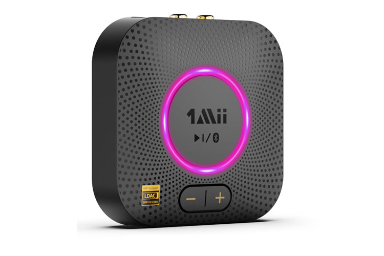 1Mii B06S+ Plus LDAC Bluetooth 5.2 Receiver - Wireless Audio Adapter for Hi-Res Music Streaming, Home Theater, Car Stereo & Gaming