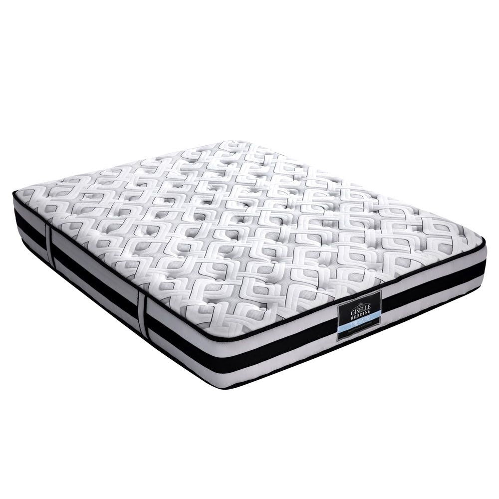 Giselle Bedding 24cm Super Firm Double Mattress - Extra Support for Back Pain Relief, Durable & Comfortable for Home, Guest Room, or Dorm Use