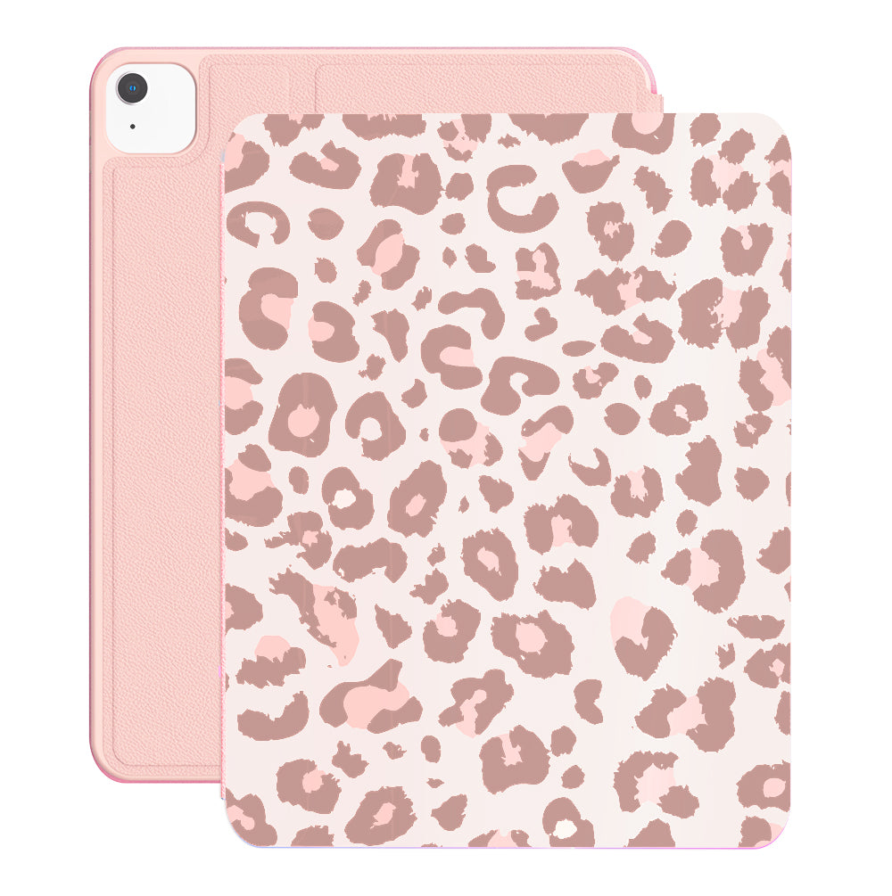 Blush Leopard iPad Case 2.0 - Stylish Protective Cover for iPad Air/Pro, Soft TPU Shockproof Shell with Precise Cutouts | Perfect for Work, School & Travel Accessories