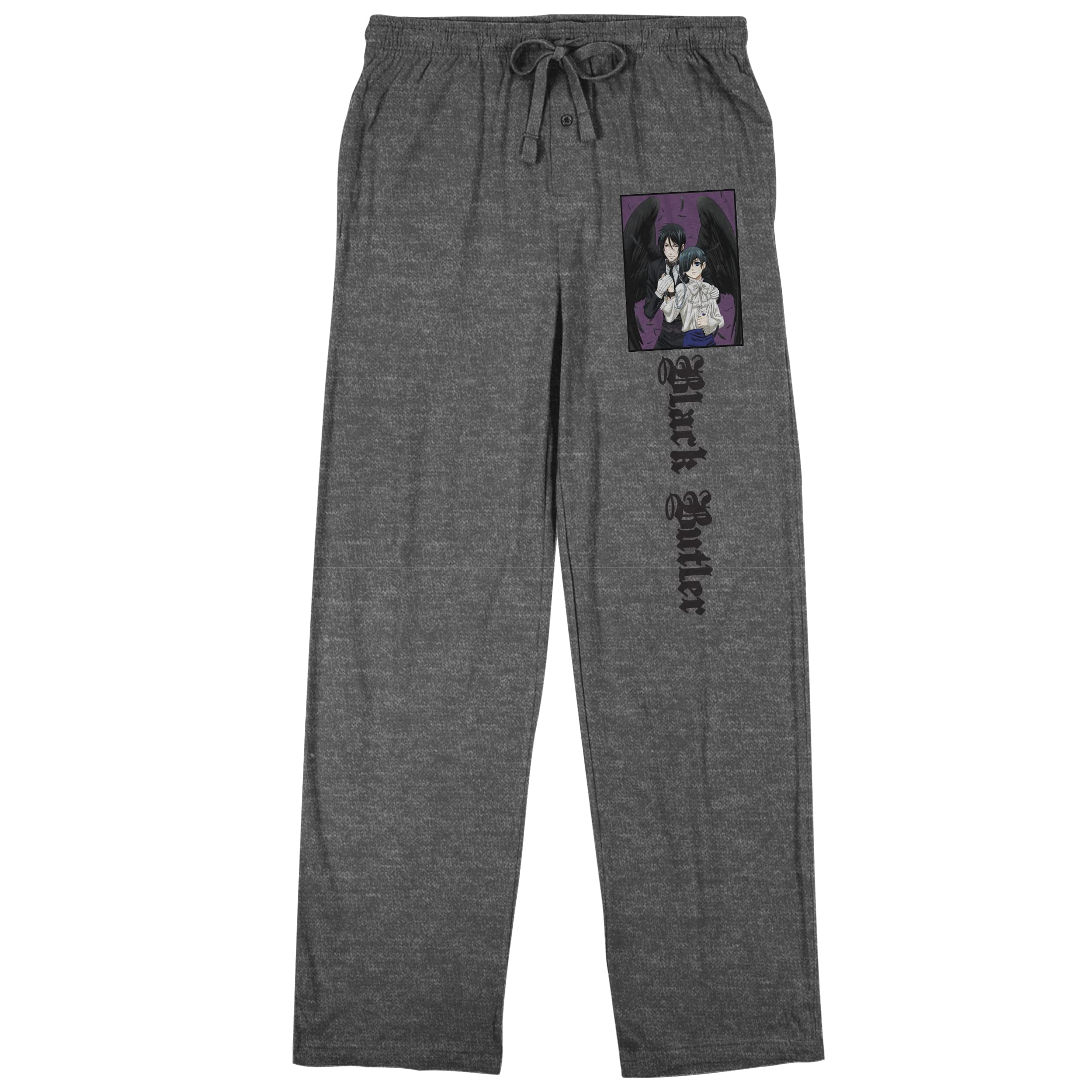 Bioworld Black Butler Sebastian Anime Sleep Pajama Pants - Soft Cotton Lounge Pants for Cosplay, Anime Fans & Comfortable Nightwear