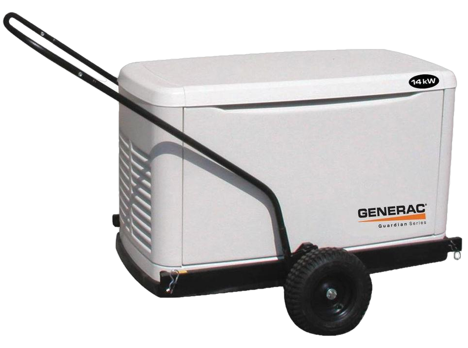 Generac 5685 Air Cooled Generator Transport Cart - Heavy Duty Portable Wheels for Easy Moving - Perfect for Home Backup Power & Job Site Use