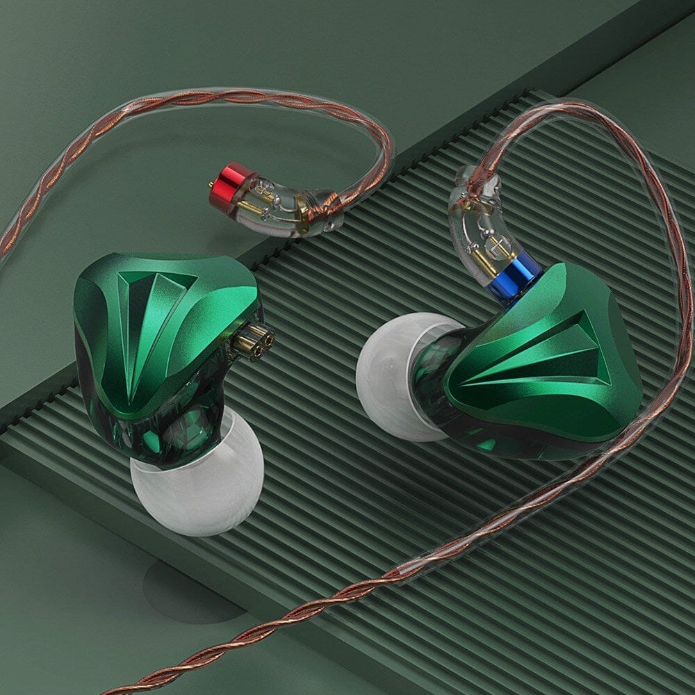 CVJ Freedom 1DD + 4BA Hybrid Driver In-Ear Monitors - High Resolution Audiophile IEMs for Music, Gaming & Studio Monitoring