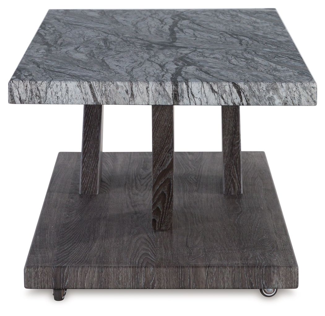 Bensonale Brown & Gray Occasional Table Set of 3 - Modern Side Tables for Living Room, Bedroom, or Office Decor