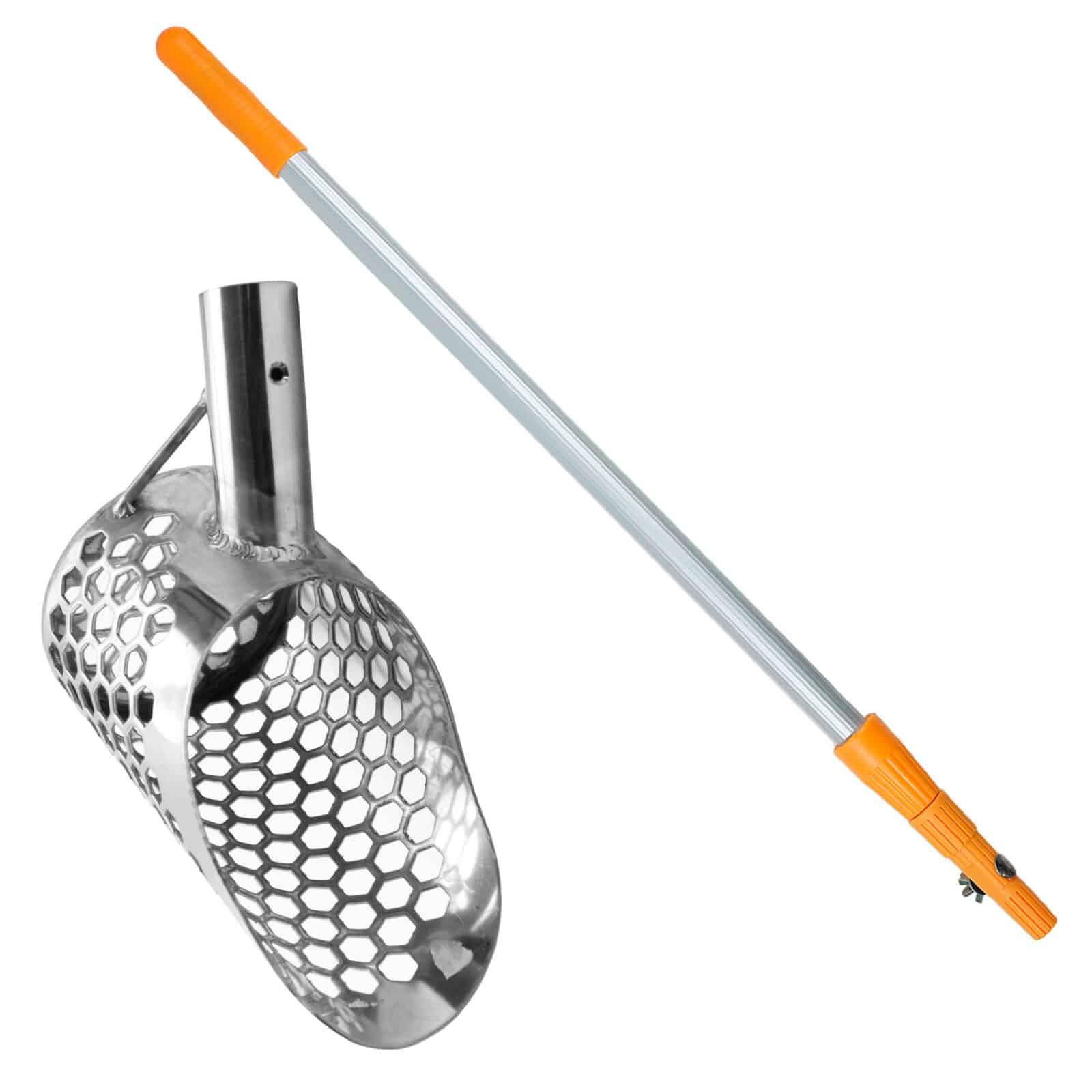Dune Scoops Stingray 6 x 3.5 Inch Stainless Steel Sand Scoop for Metal Detecting - Perfect for Beach Treasure Hunting and Gold Prospecting