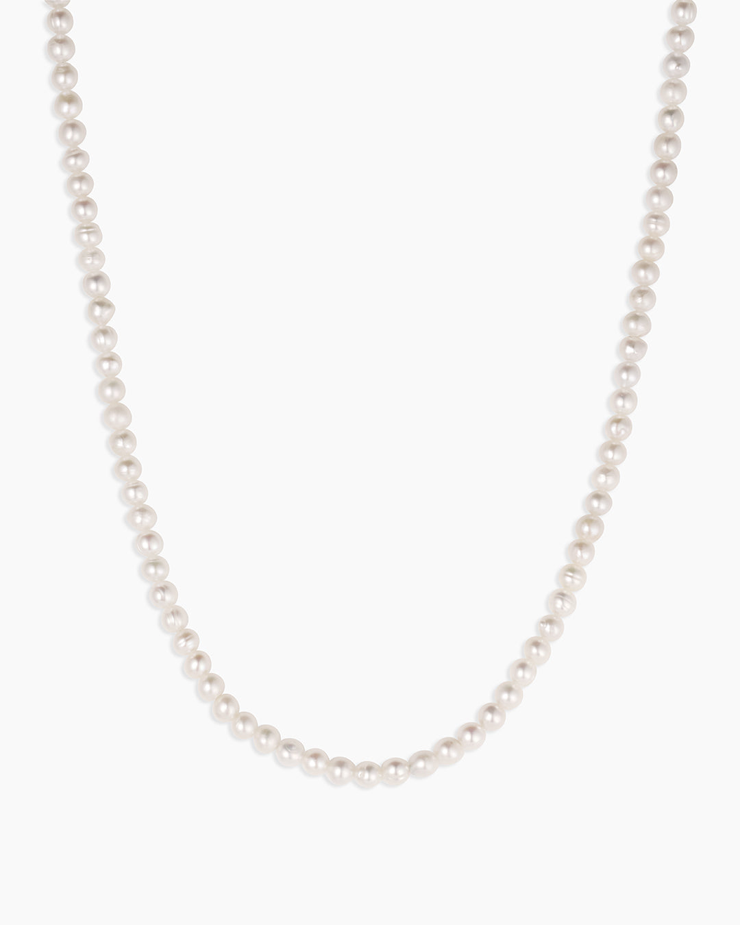 Elegant Lou Pearl Necklace for Women - Classic White Cultured Pearl Jewelry Gift for Wedding, Anniversary & Special Occasions