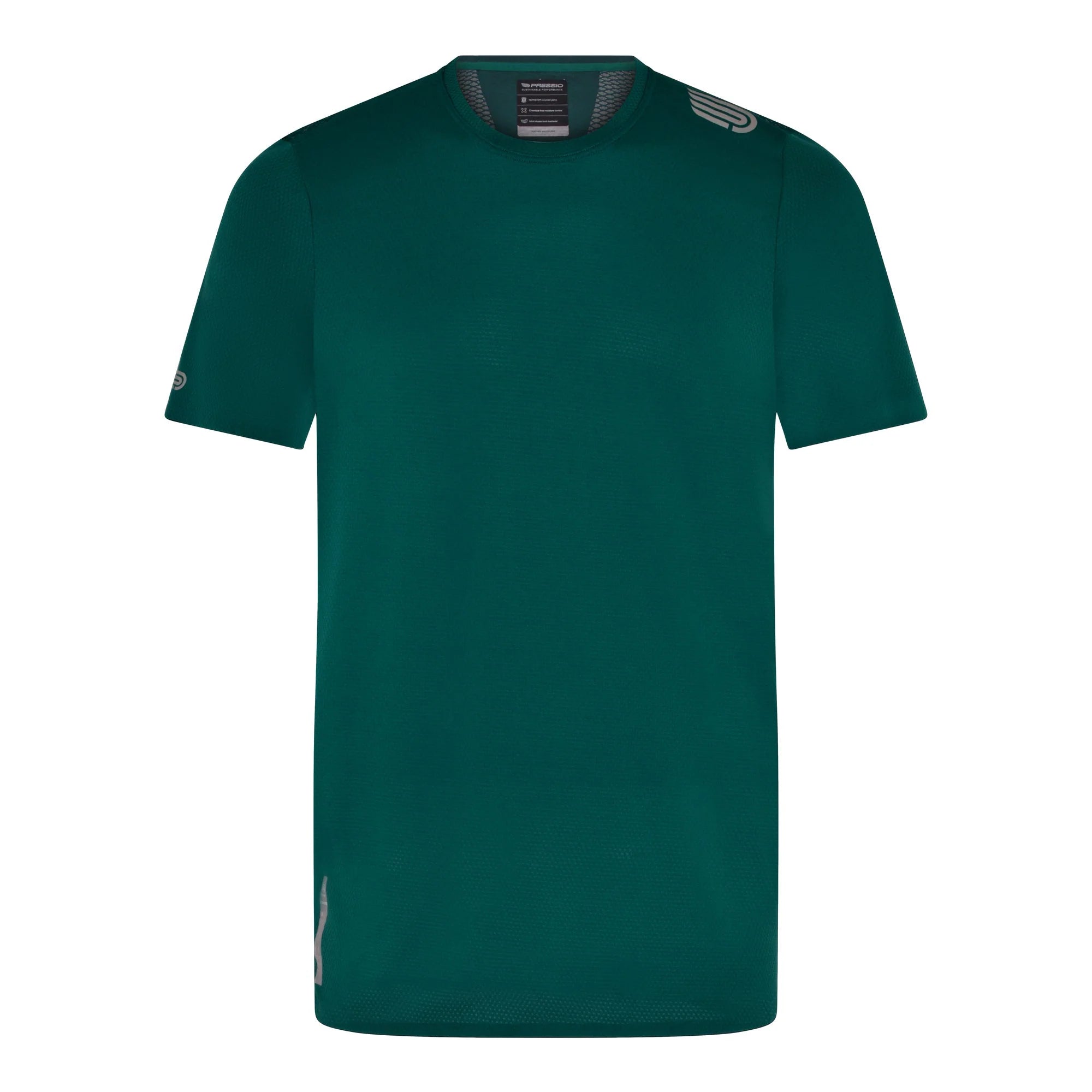 Pressio Men's Running Shirt - Lightweight Moisture Wicking Athletic Top for Jogging & Workouts (Spring/Silver) - Perfect for Marathon Training & Gym Sessions