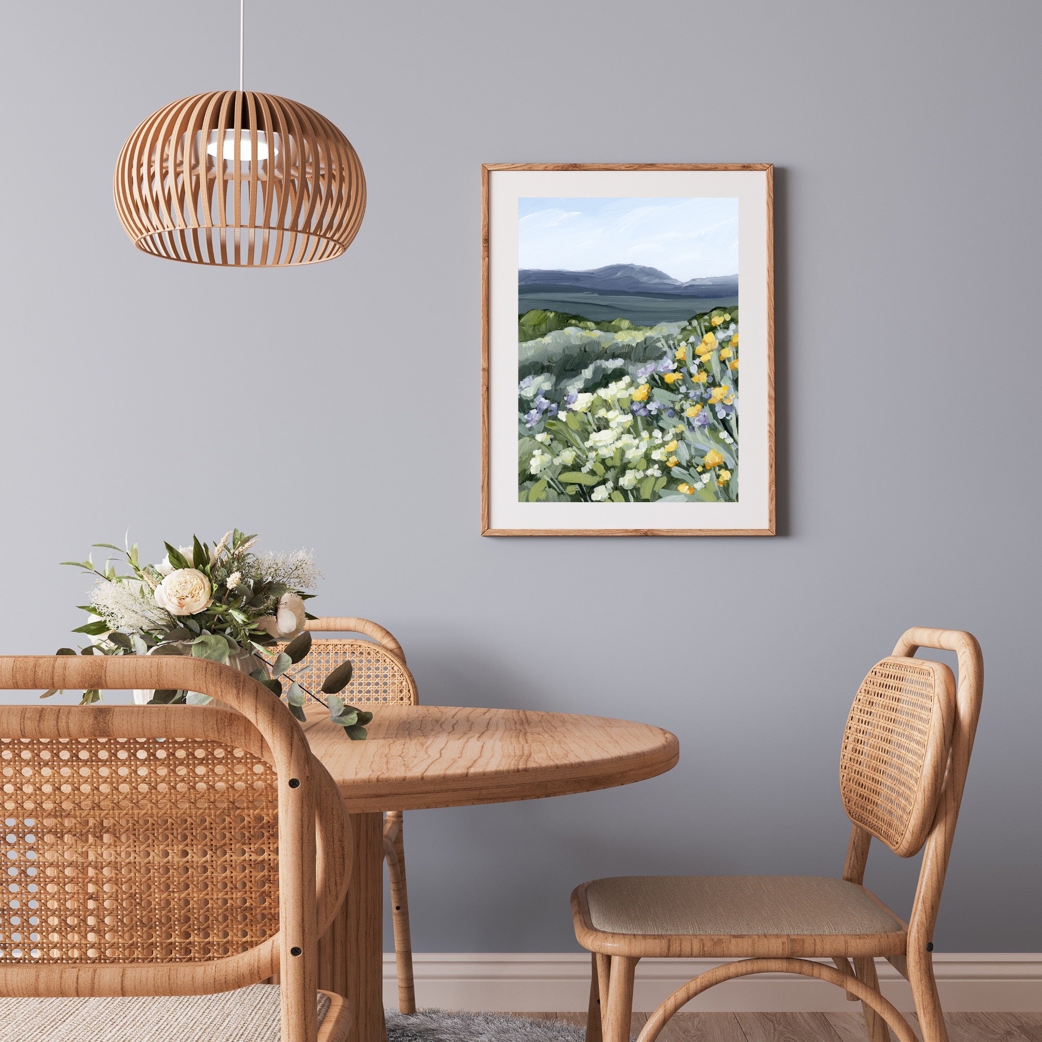 Buffalo Mountain Art Print - Stunning Landscape Wall Decor for Home, Office & Cabin - Perfect for Living Room, Bedroom & Study