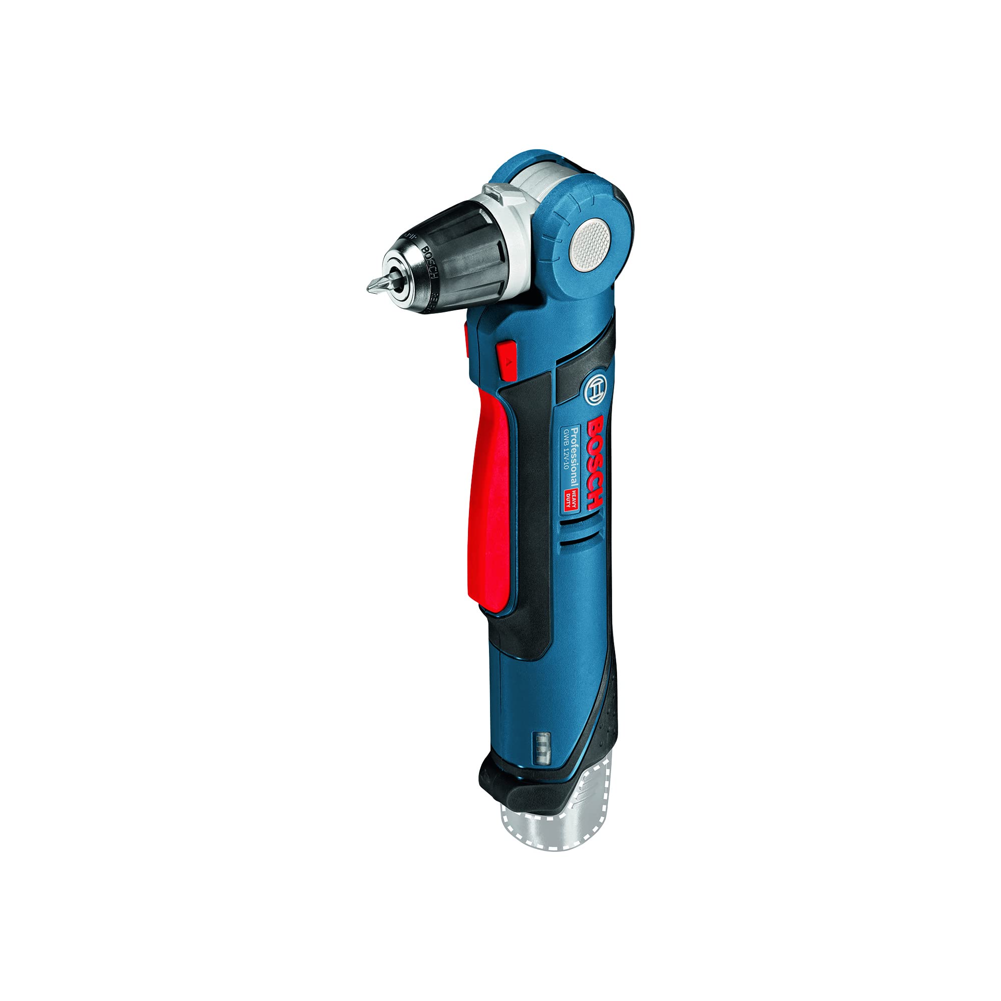 Bosch Professional 12V Cordless Angle Drill GWB 12V-10 (Battery & Charger Not Included) - Compact 1/2