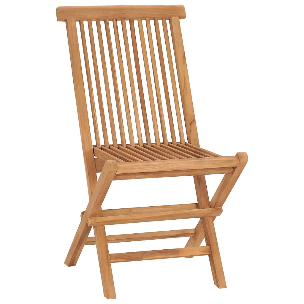 Premium Folding Teak Wood Chairs for Balcony, Terrace, Garden – 2-Piece Set Indoor & Outdoor Weatherproof Patio Dining Chairs (Perfect for Relaxing, Entertaining & Outdoor Dining)