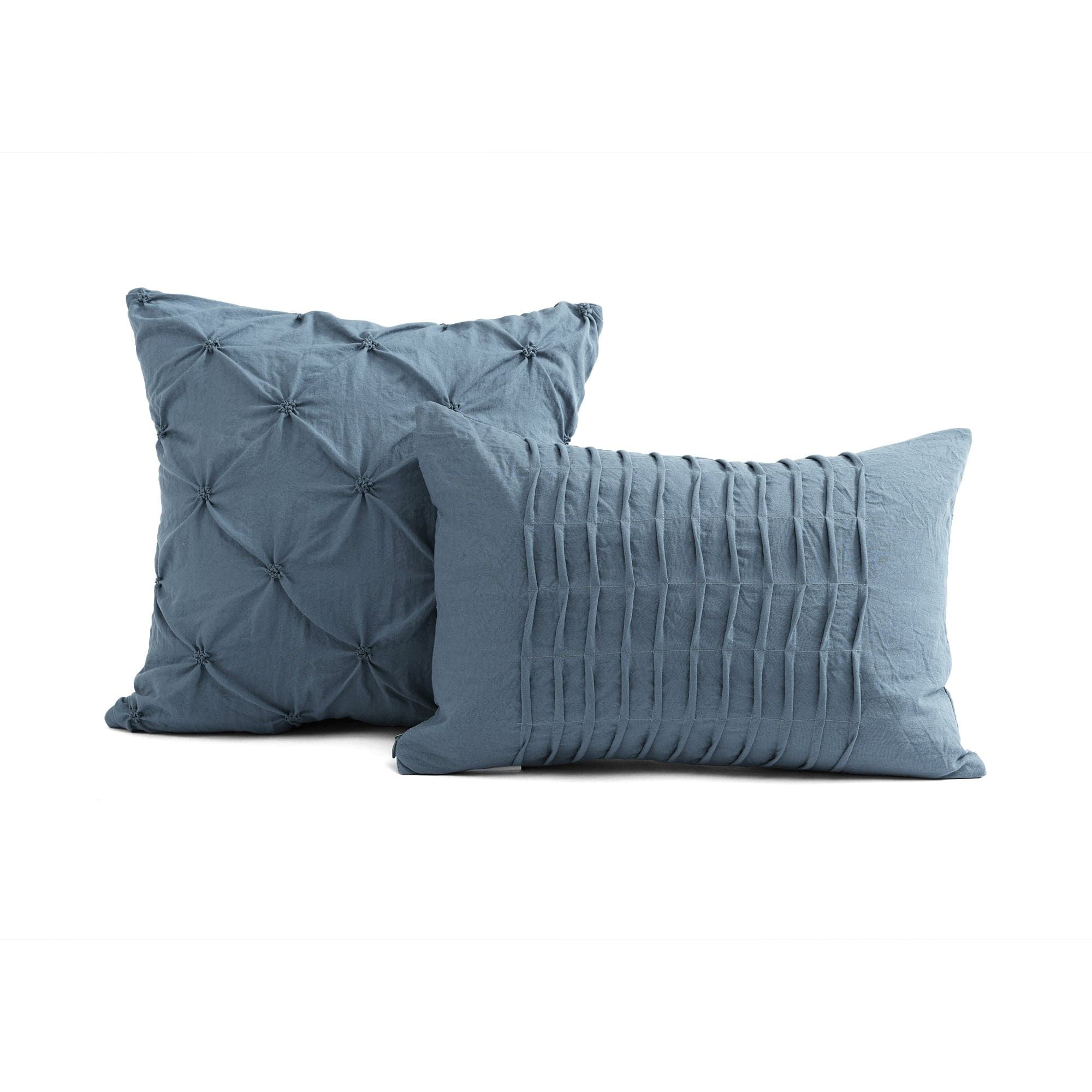 Ravello Pintuck 5-Piece Comforter Set - Queen Size Bedding with Pillow Shams - Luxury Soft Microfiber for Cozy Bedroom Decor