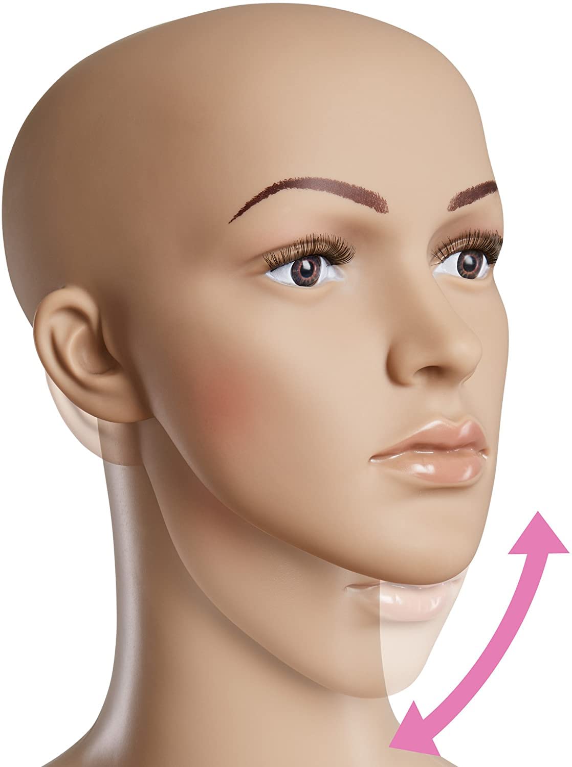 Female Mannequin for Shop Window Display - Rotatable & Portable with Metal Base & Calf Pin - Perfect for Retail Stores, Boutiques, and Fashion Showrooms