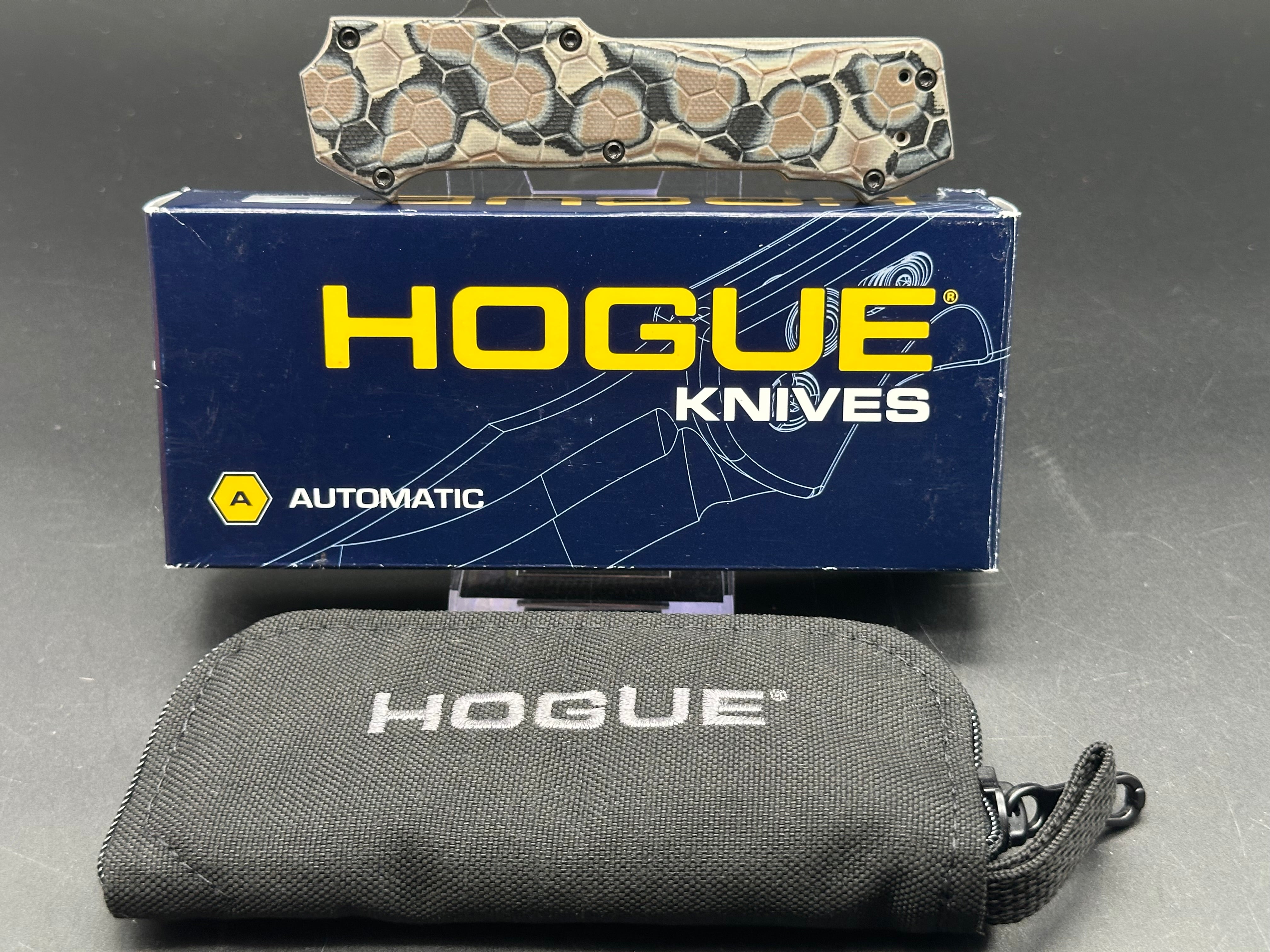 Hogue Knives Compound Tanto OTF Automatic Knife - Dark Earth G-Mascus Handle - 3.5