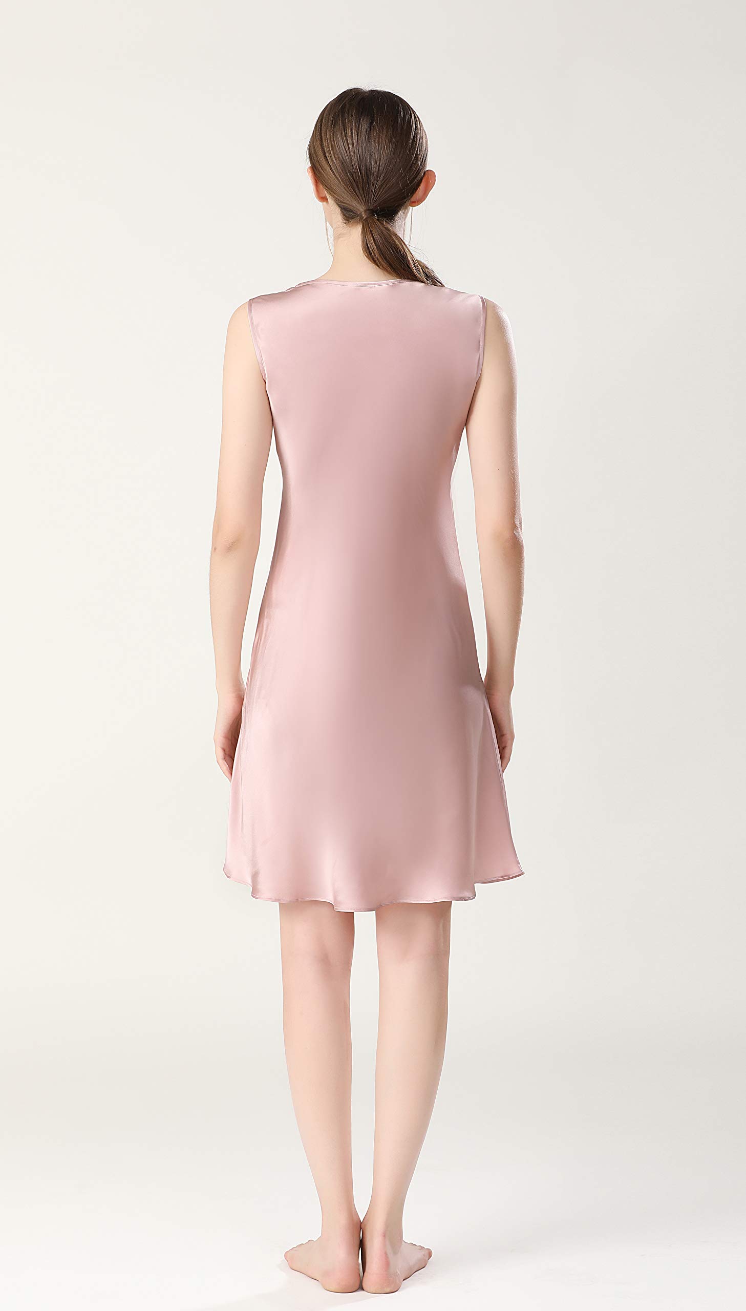 Silk Nightgown for Women - Sleeveless Luxury Sleepwear & Loungewear - Perfect for Summer Nights, Bridal Shower, and Spa Relaxation