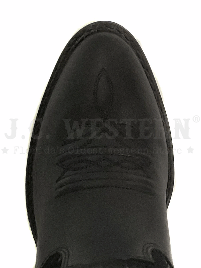 Old West 8162 Kids Western Boots - Black Leather Cowboy Boots for Boys & Girls | Perfect for Rodeo, Halloween Costumes & Western Theme Parties