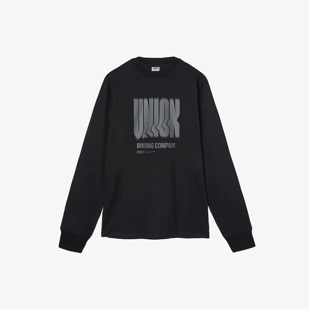 Union 2025 Logo Long Sleeve T-Shirt for Men & Women - Comfortable Cotton Crewneck Shirt - Black Casual Tee for Streetwear, Workout, and Everyday Wear