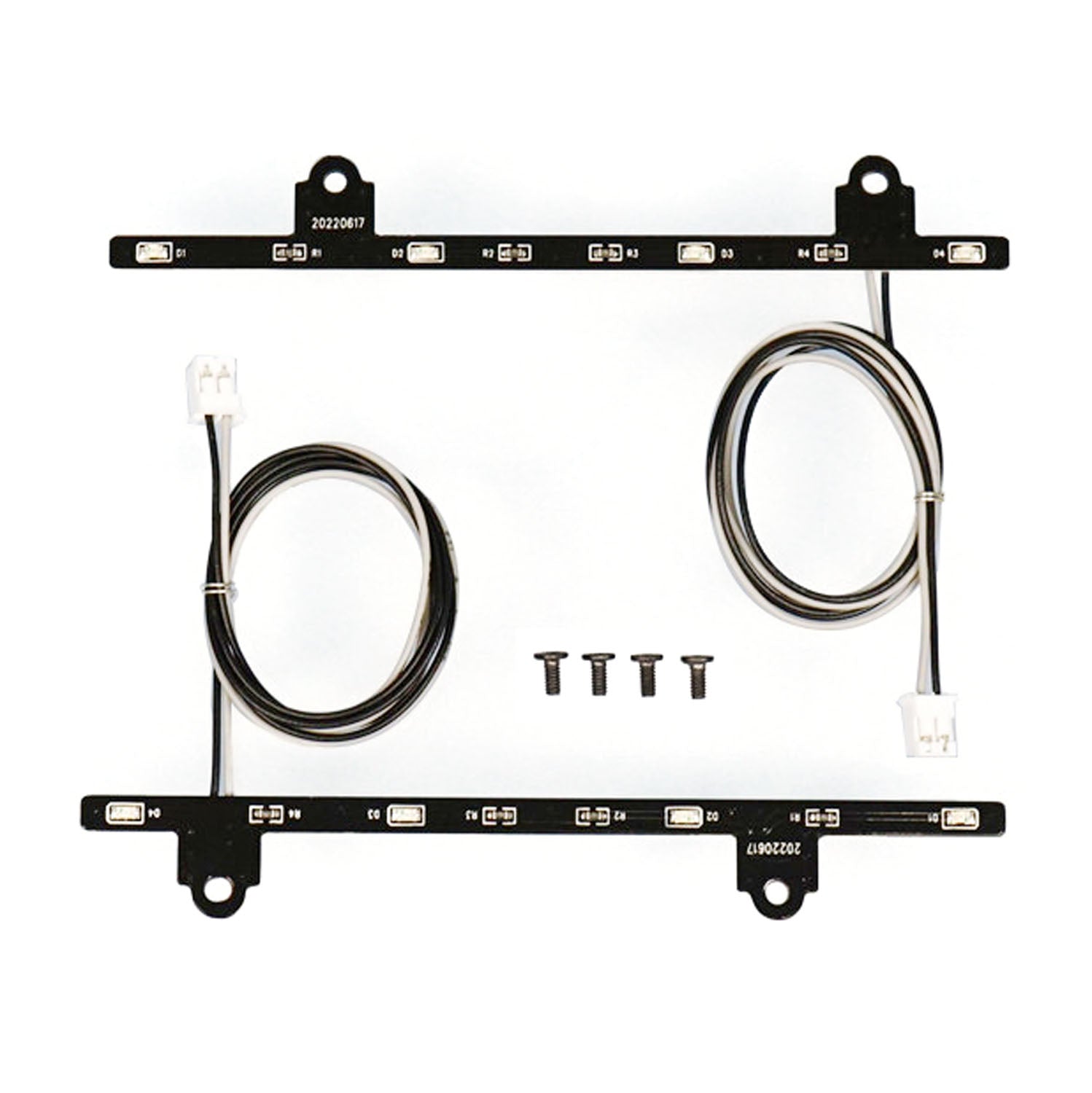 3.7V LED Plastic Side Skirt Warning Light for 1/14 Scale TAMIYA 770S 6x4 Remote Control Tractor Truck Model (Part #56368) - DIY Car Accessories for RC Truck Enthusiasts | Perfect for Nighttime Visibility & Realistic Detailing