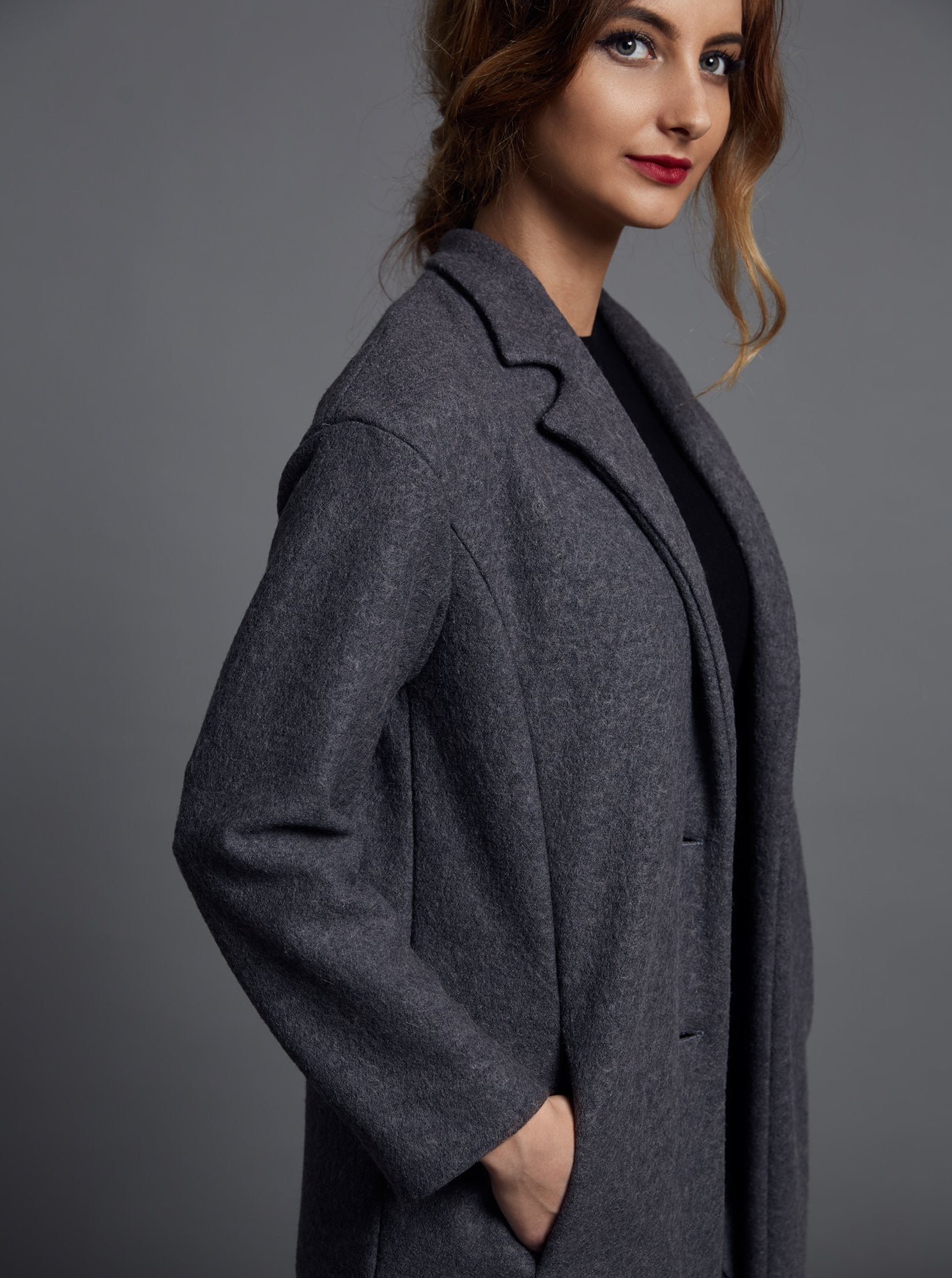 The Avid Seamstress Premium Coat - Women's Classic Wool Winter Coat for Fashion & Warmth - Perfect for Office, Dating & Outdoor Activities
