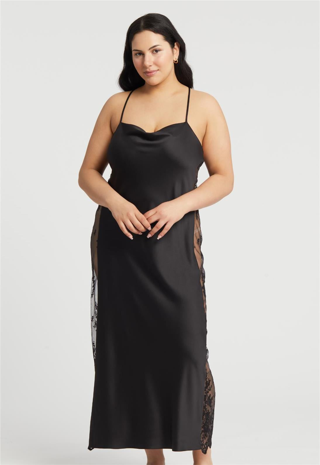 Darling Plus Gown - Elegant Plus Size Women's Nightgown for Comfortable Sleep & Lounge Wear | Soft Breathable Fabric for Home Relaxation & Bedtime