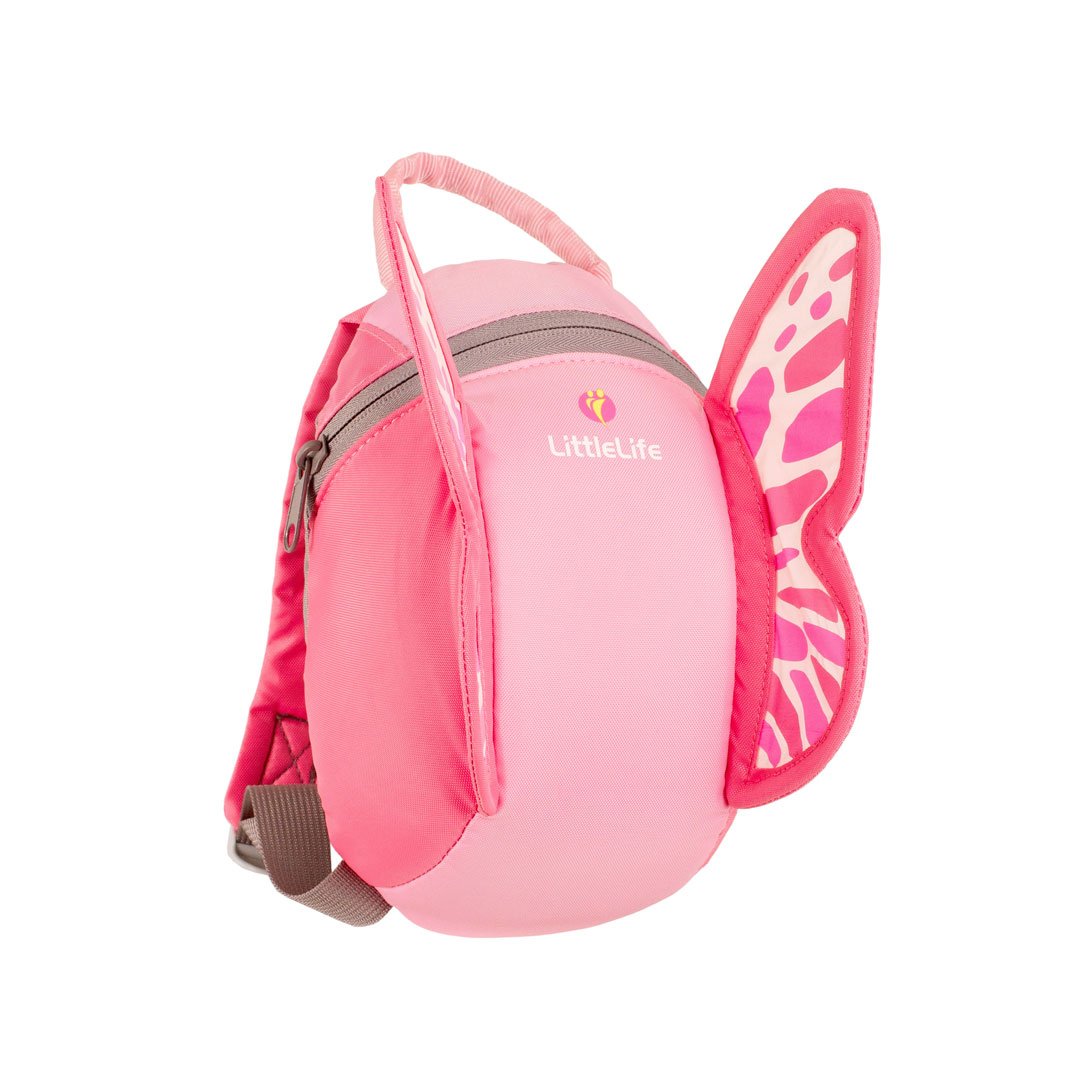 LittleLife Butterfly Toddler Backpack with Safety Rein - Adjustable Kids Walking Harness for Outdoor Adventures, Park Visits & Travel