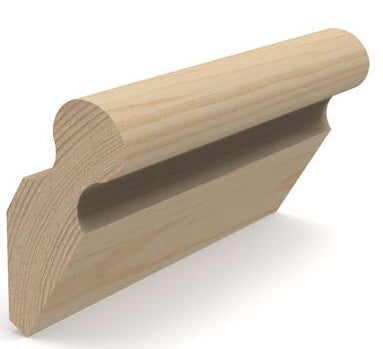 Vintage Wooden Handrail 40x118 mm - Classic Staircase Banister for Home & Garden Decor | Perfect for Stairs, Porches, and DIY Projects