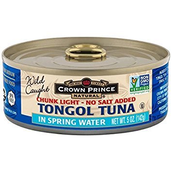 Premium Crown Prince Tuna Tongol in Spring Water - 5 oz Cans (Pack of 12) | Wild Caught, High Protein, Keto & Paleo Friendly | Perfect for Salads, Sandwiches, and Healthy Meal Prep