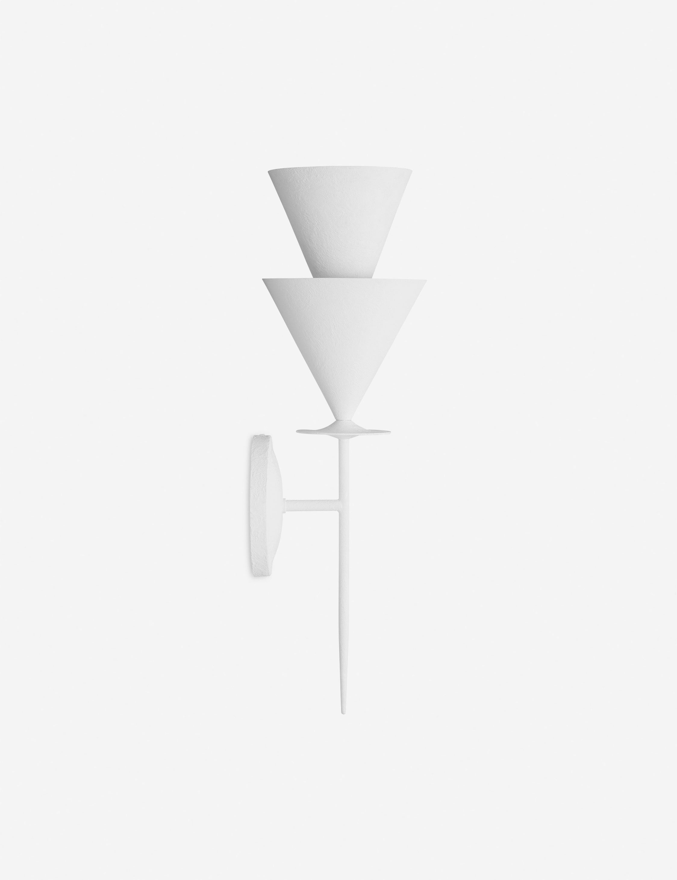 Cornet Sconce Wall Light by Christiane Lemieux - Modern Brass Wall Sconce for Living Room, Bedroom & Hallway Lighting