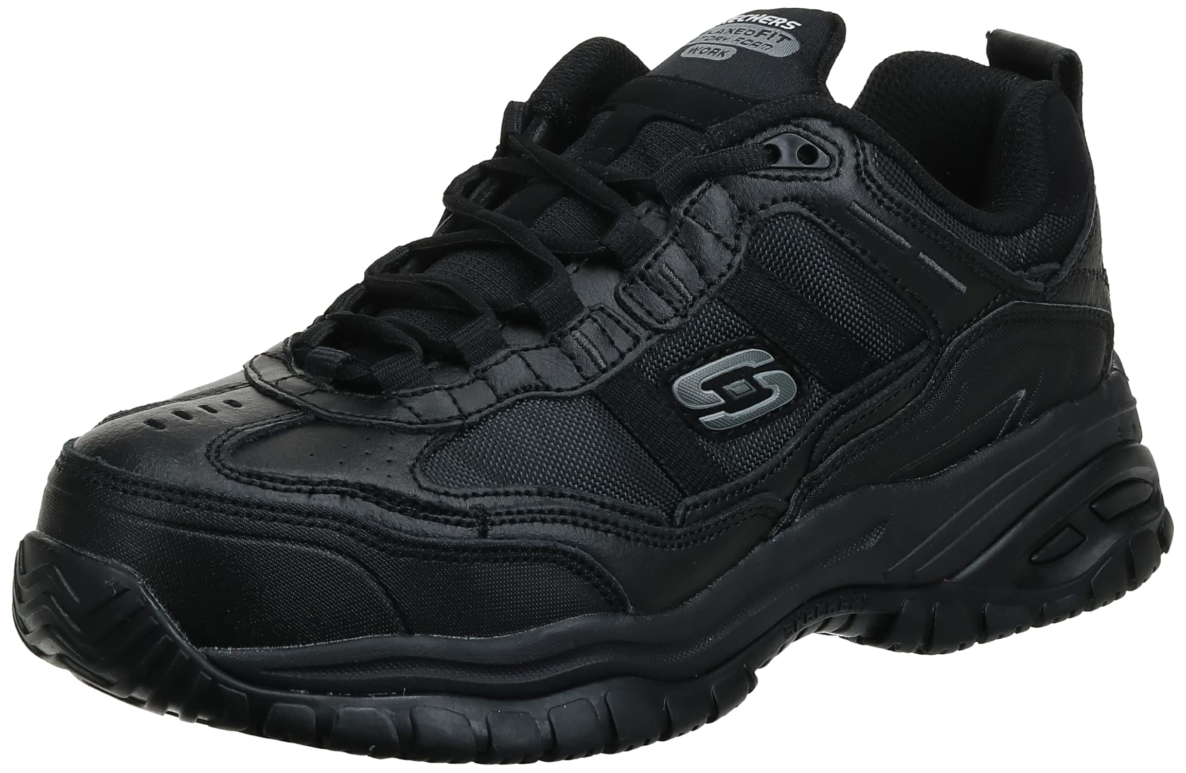 Skechers Men's Grinnell Slip-On Work Shoes - Comfortable & Durable for Construction, Warehouse & Outdoor Jobs