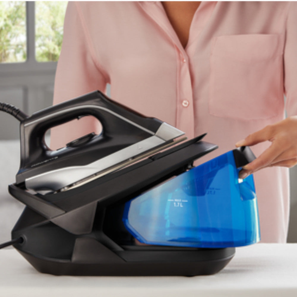 Rowenta VR8324 Compact Steam Station - Blemished Packaging with Full Warranty - Perfect for Home Ironing & Professional Garment Care