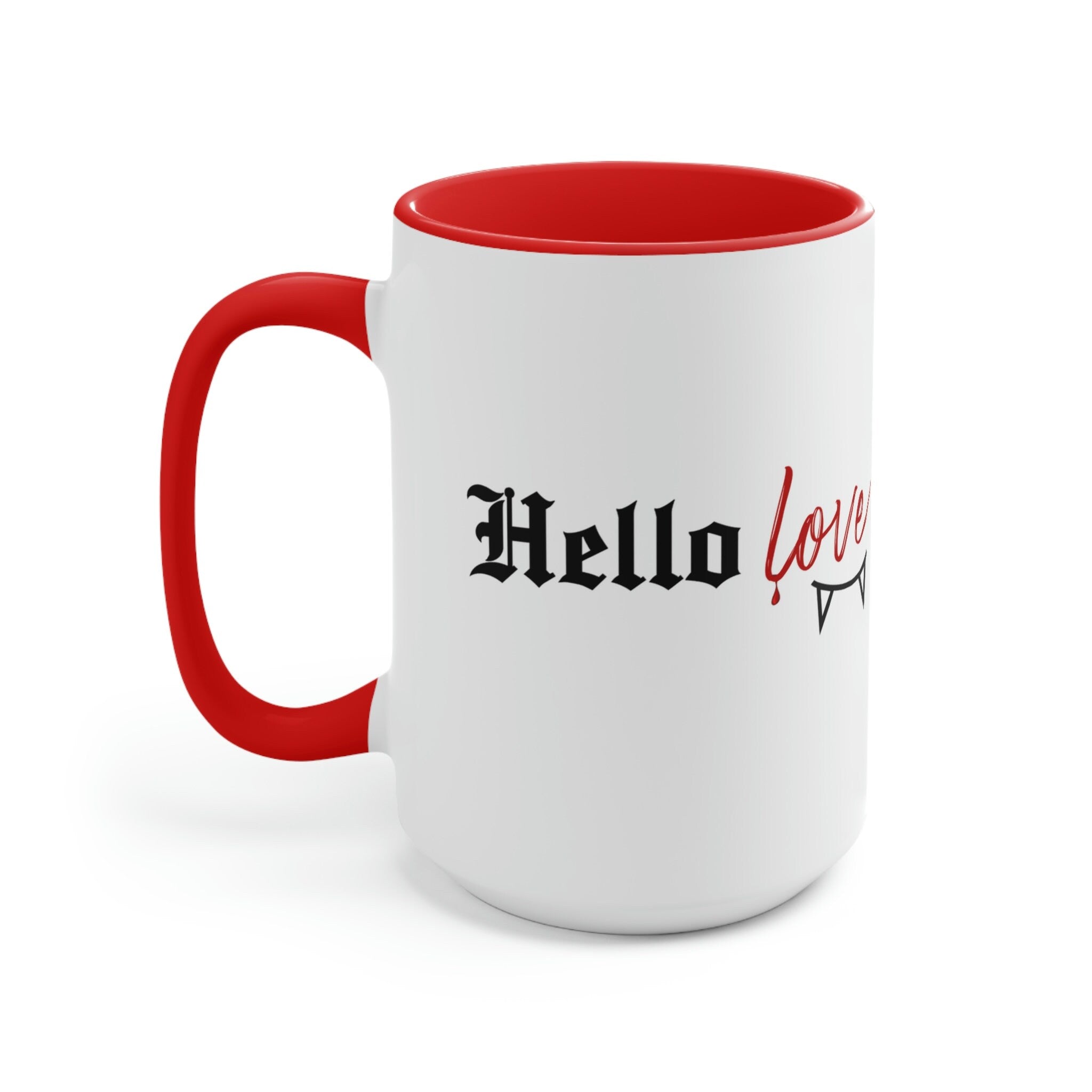 Klaus Mikaelson TVD Coffee Mug - Valentine's Day Gift for The Vampire Diaries Fans - Romantic Hello Love Ceramic Cup for Coffee, Tea & Hot Drinks - Perfect TV Show Merchandise for Home & Office Use