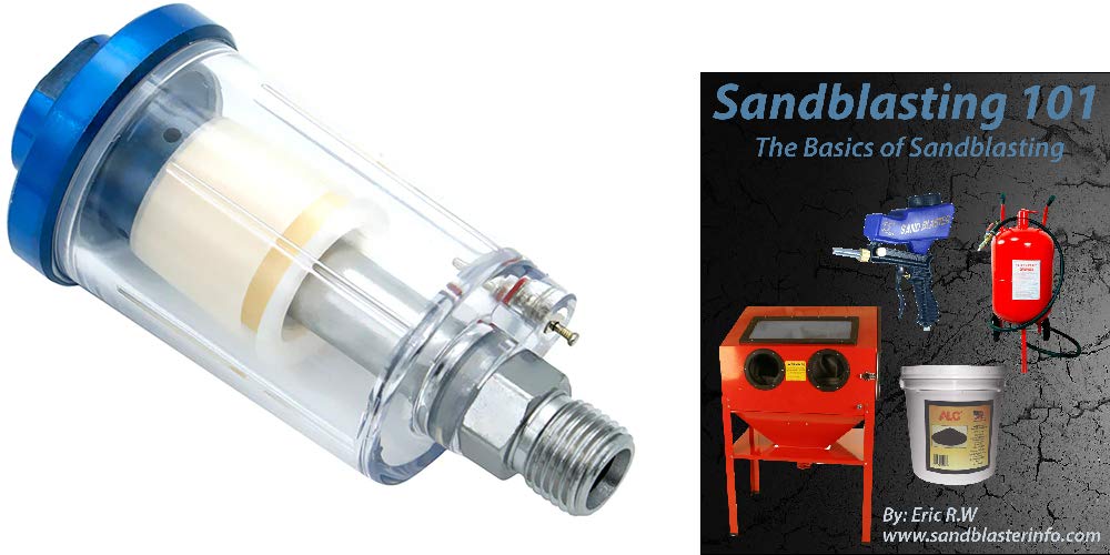 High Efficiency Air Compressor Filter & Water Separator - Air Line Filter Dryer Accessory with Free eBook | Perfect for Automotive, Industrial & Home Workshop Use