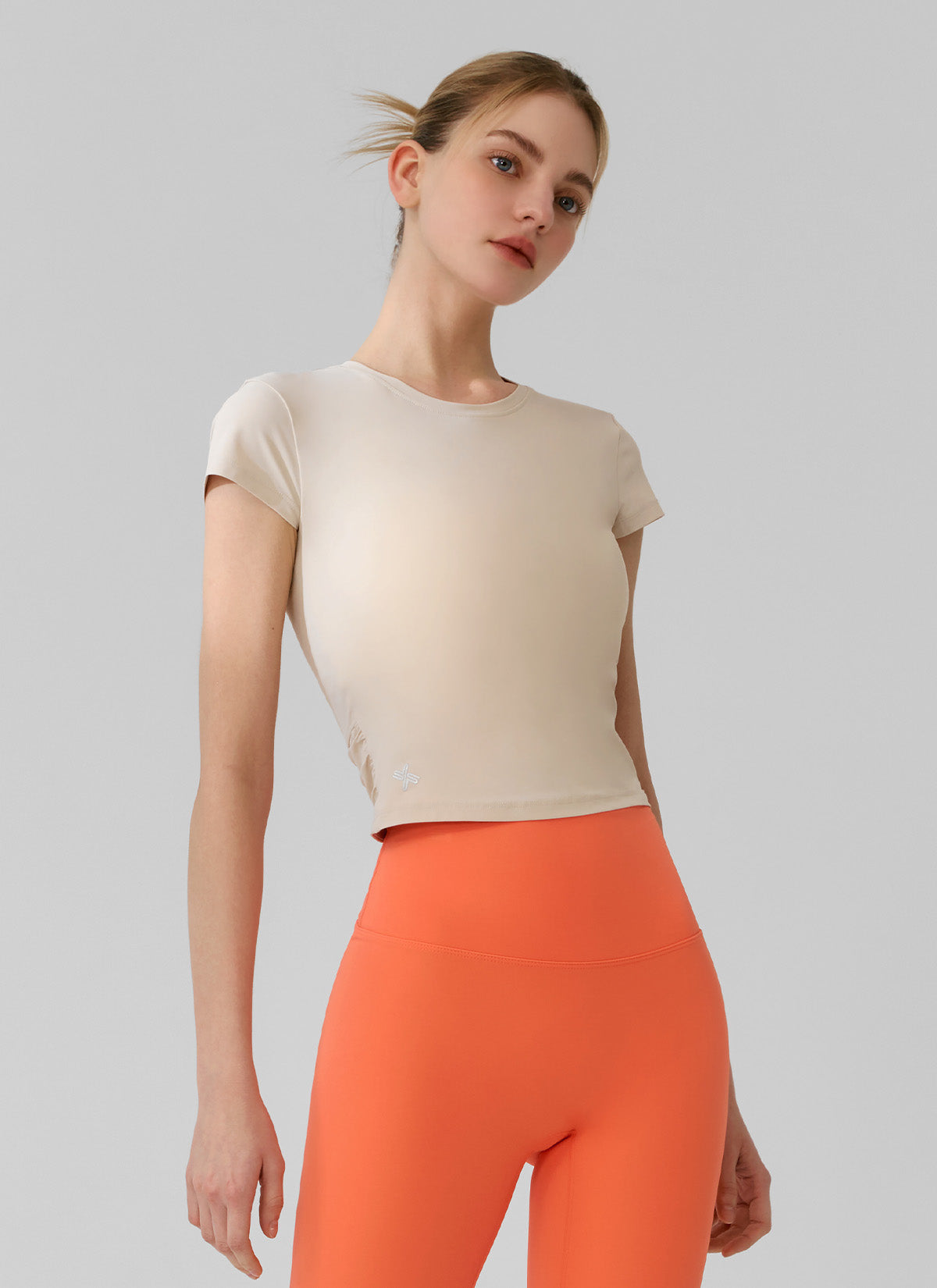 Women's Lightweight Tricot Overlap Short Sleeve T-Shirt - Soft Breathable Casual Top for Summer, Gym, and Everyday Wear