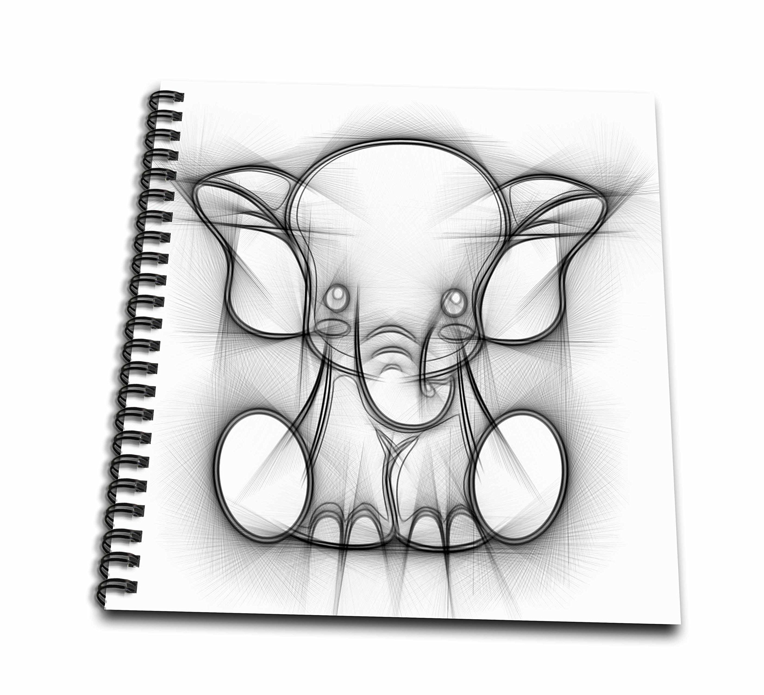 3D Rose Sketch Elephant Drawing Book for Kids - Creative Art Activity, Gift for Children, Perfect for Home, School & Party Fun