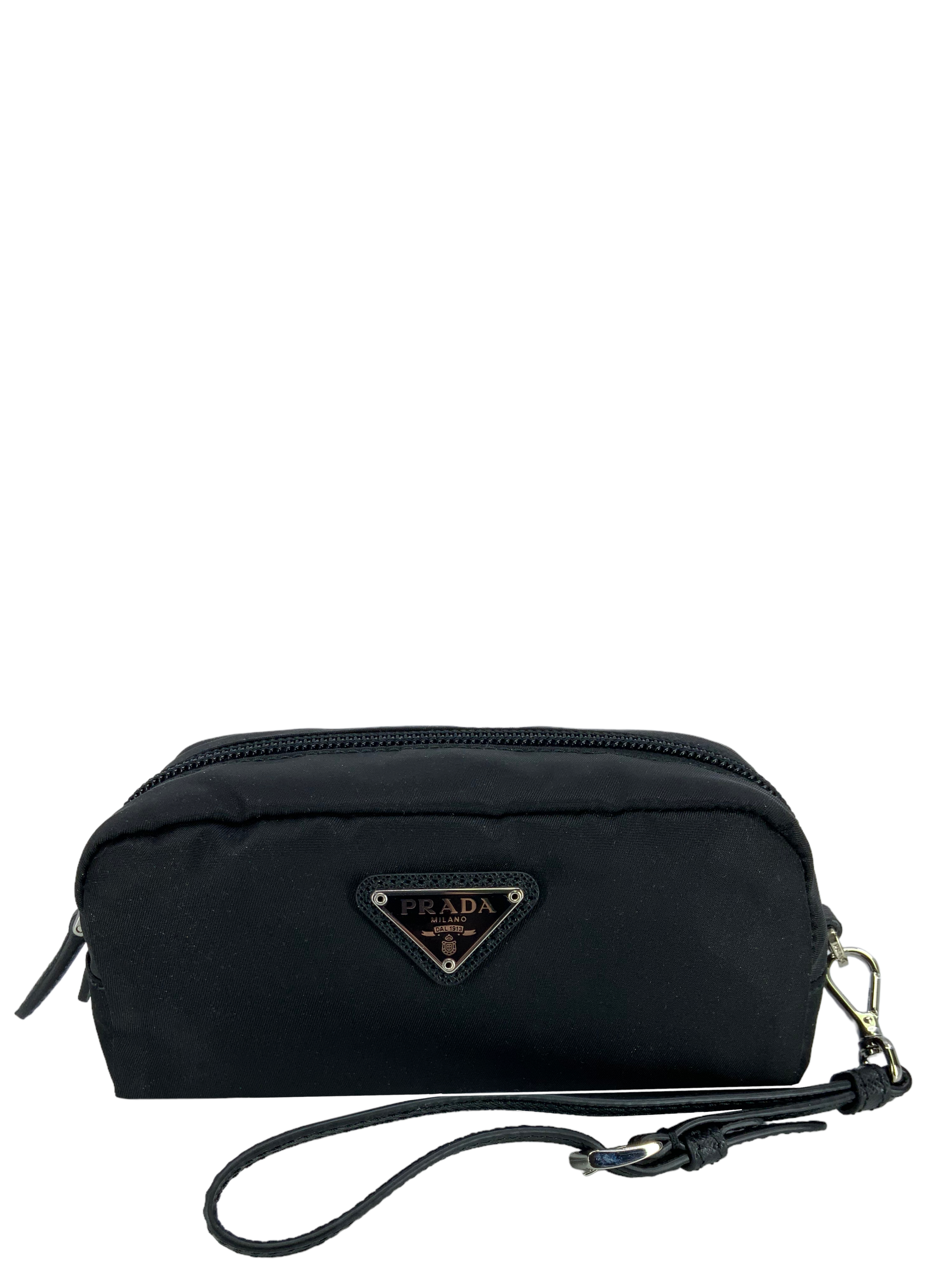 PRADA Re-Nylon Wristlet Pouch - Luxury Small Crossbody Bag for Women - Perfect for Travel, Parties & Everyday Essentials