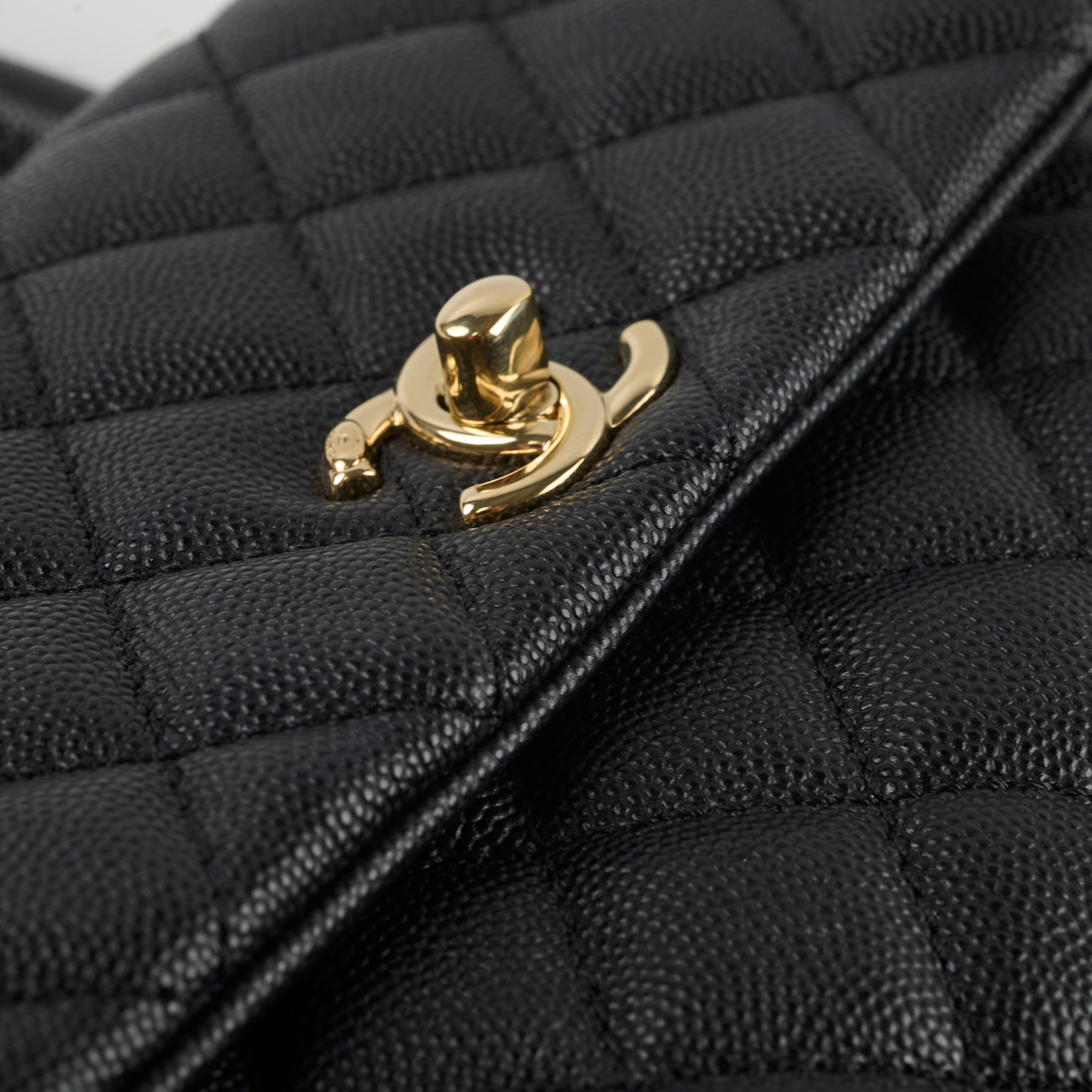 Chanel Small Coco Handle Bag in Black Caviar Leather - Perfect for Evening Events & Luxury Fashion Accessories