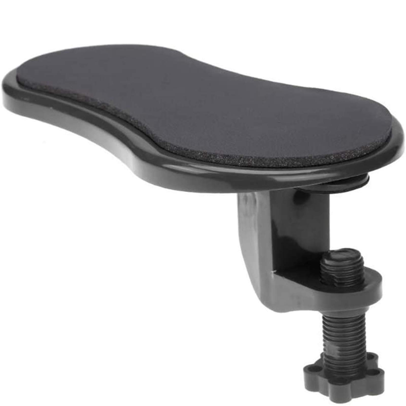 Ergonomic Adjustable Computer Armrest Wrist Rest - Desk Mounted Home Office Mouse Pad Arm Support for Pain Relief (Black) | Perfect for Long Hours of Typing, Gaming & Office Work