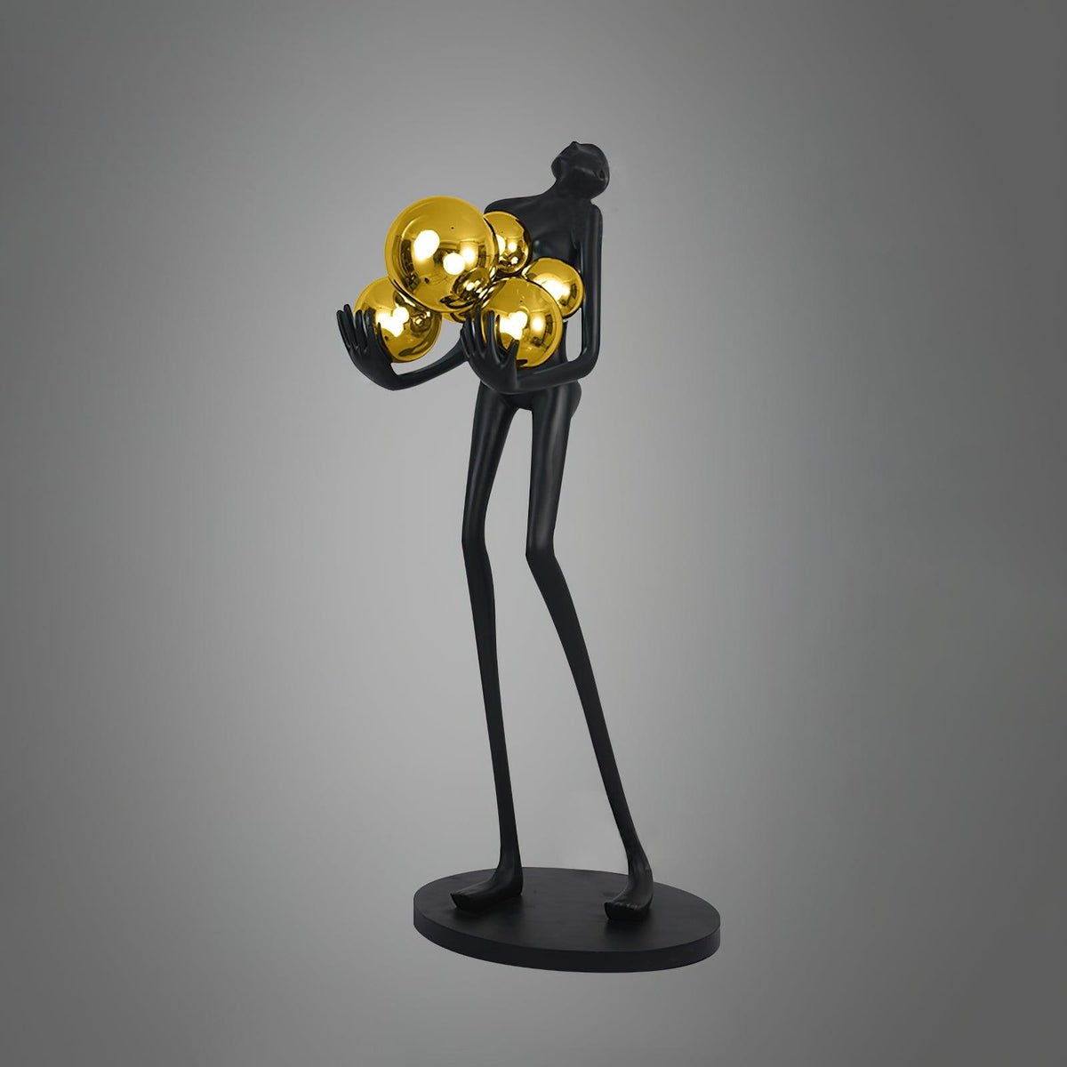 Modern Embrace Sculpture Floor Lamp - Elegant Home Decor for Living Room, Bedroom & Office - Perfect for Ambient Lighting & Stylish Interior Design