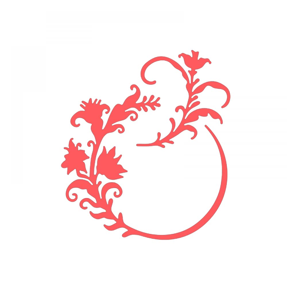 Flower Circle Metal Cutting Dies for Card Making, DIY Scrapbooking, Embossing - Craft Stencil Templates & Punch Art Supplies for Photo Albums, Greeting Cards, Home Decor & Wedding Invitations