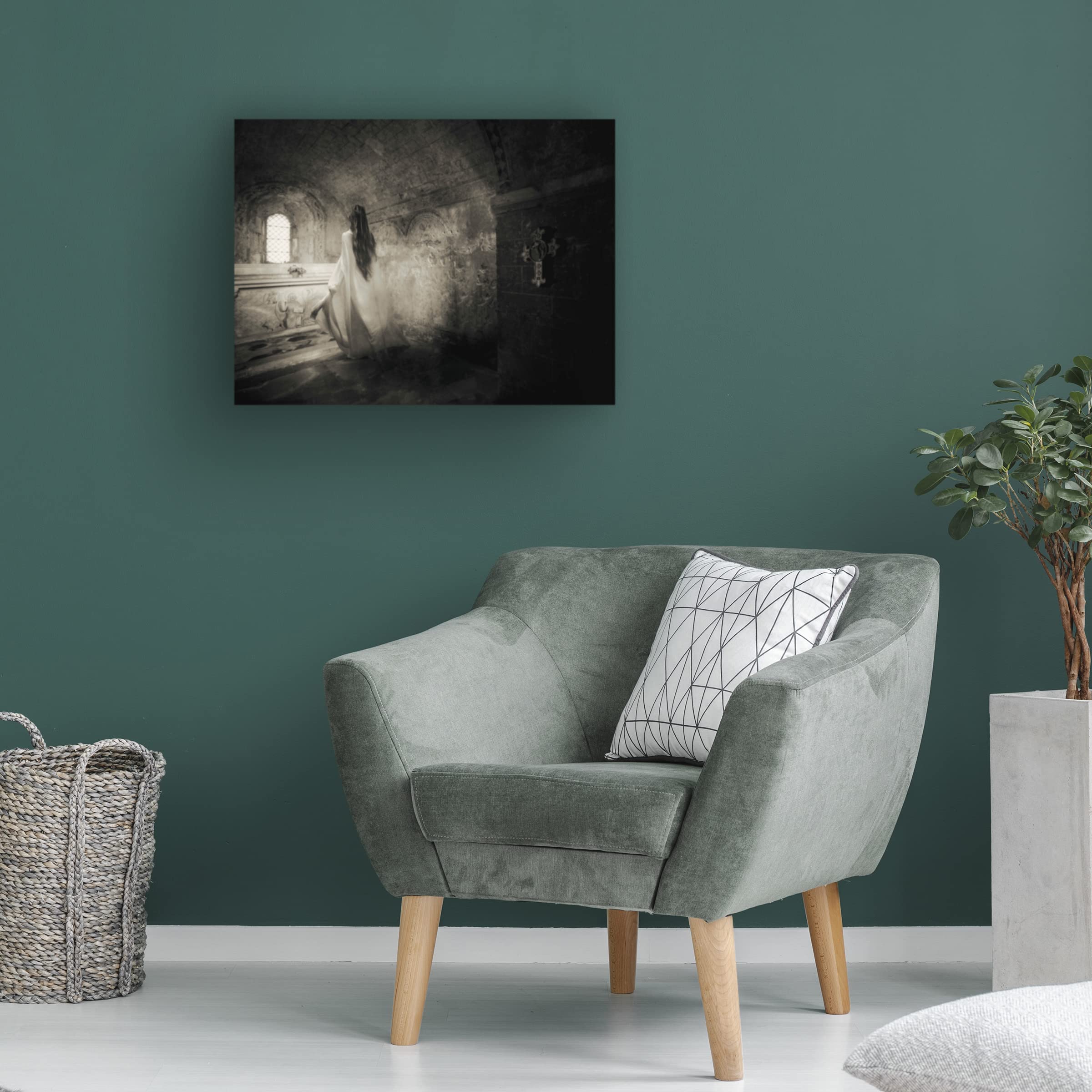Trademark Fine Art 'But He Said Go Back To The World' Canvas Wall Art Print by Charlaine Gerber - Inspirational Home Decor for Living Room, Bedroom & Office