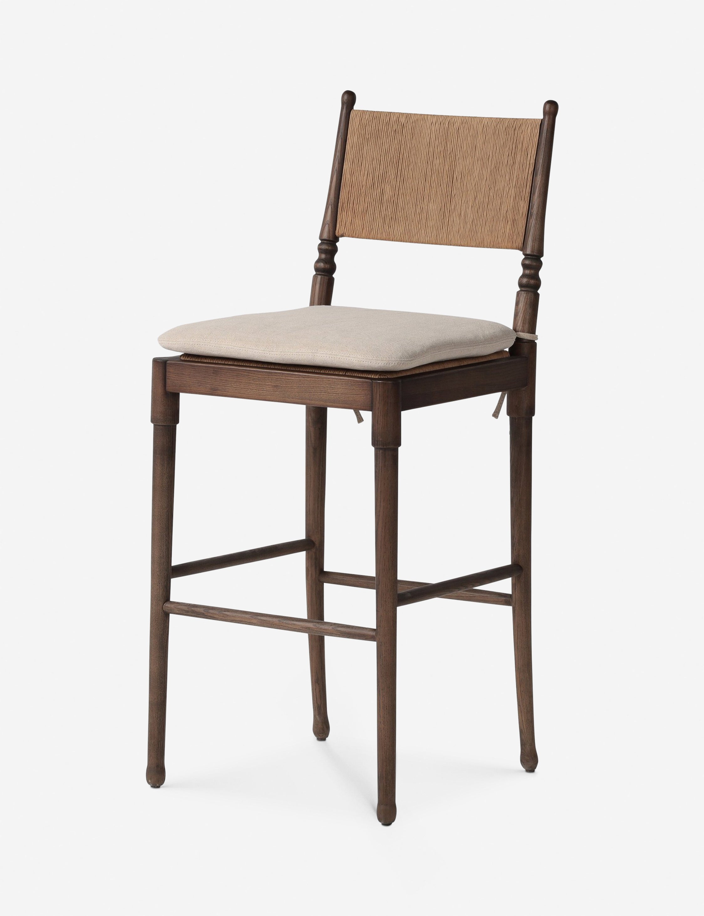 Fayth Bar and Counter Stool by Amber Lewis x Four Hands - Modern Kitchen & Dining Stools for Home Bar, Breakfast Nook & Restaurant Use