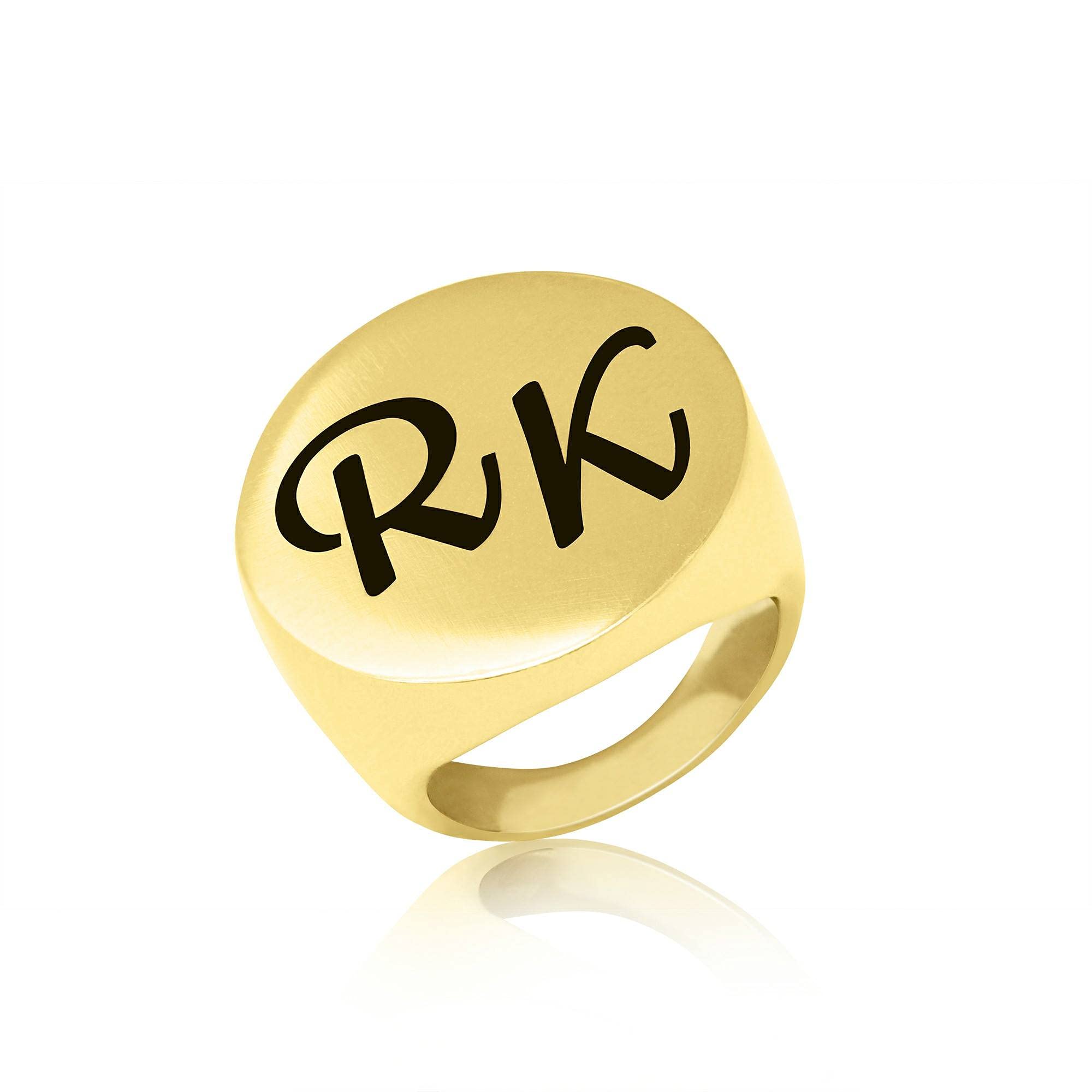 Custom Engraved Coat of Arms Family Crest Signet Ring - 14K Gold Personalized Lion Seal Ring - Handmade Round Engraved Jewelry for Men - Perfect for Weddings, Gifts & Family Heirlooms