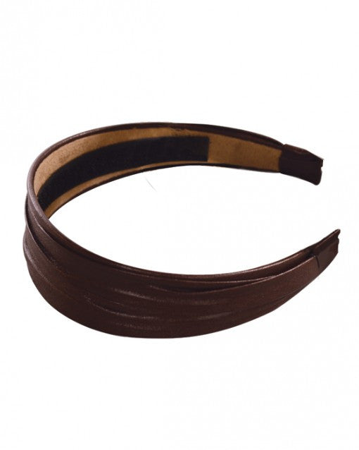 Brown Headband for Women & Girls - Soft Stretchy Knit Hair Band - Comfortable & Stylish Head Wrap for Workouts, Yoga, Running, and Everyday Wear