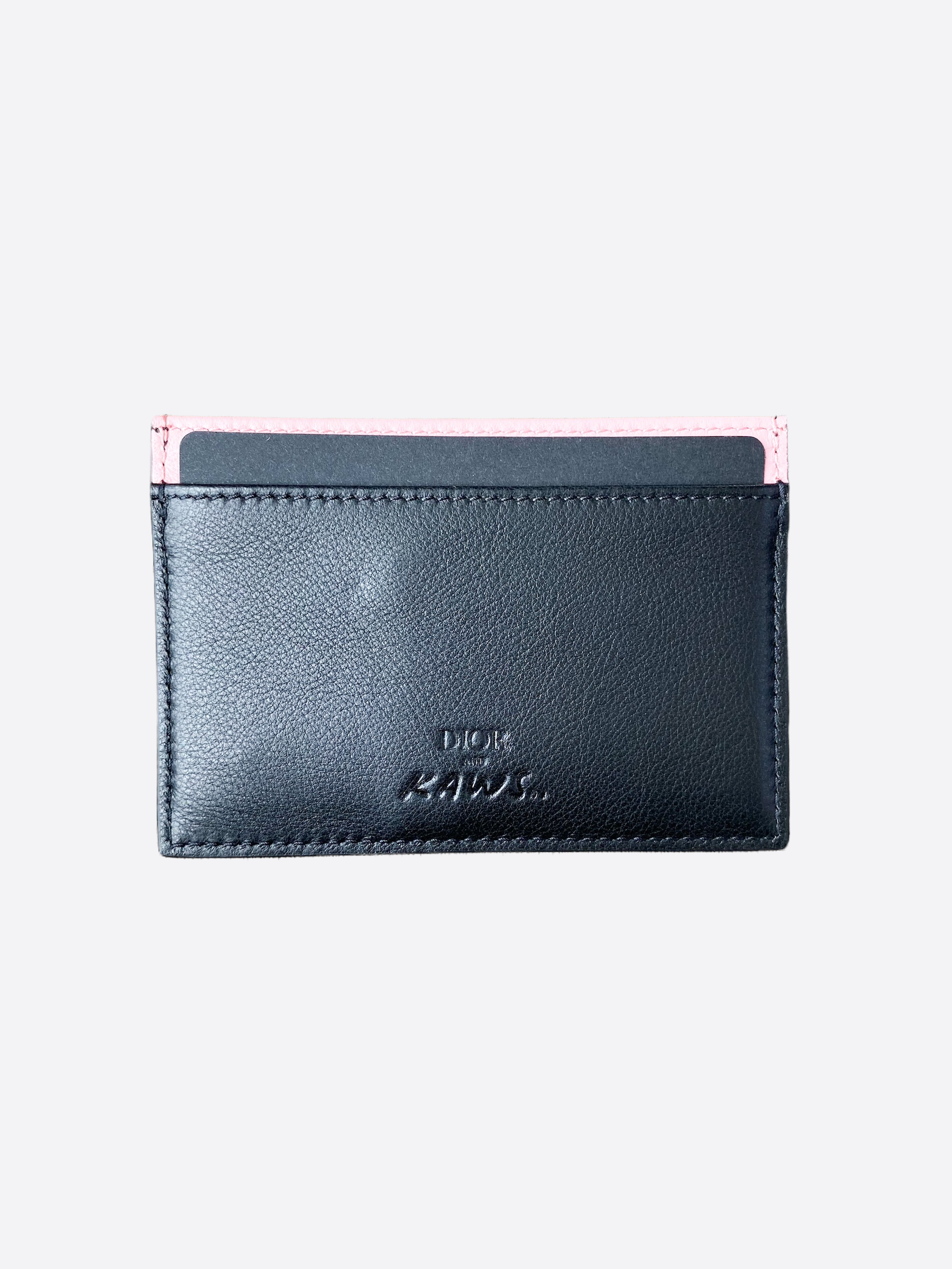 Dior KAWS Bee Leather Card Holder Wallet - Stylish & Compact for Everyday Use, Travel & Gifting