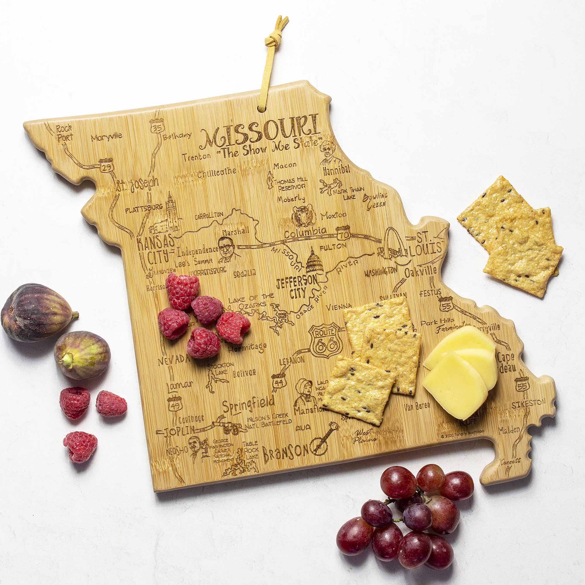 Premium Missouri-Themed Wooden Cutting Board 11.75