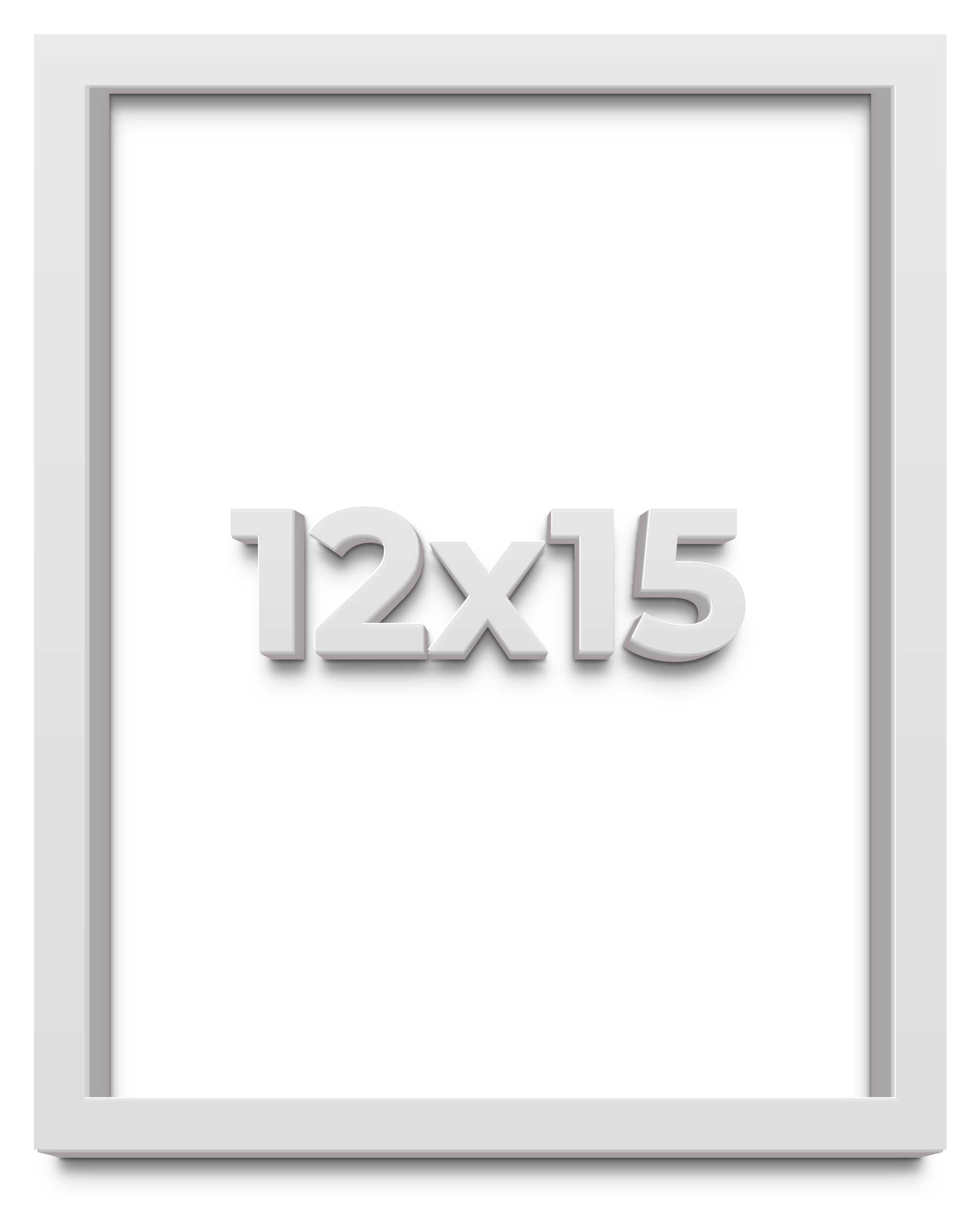 12x15 White Shadow Box Frame - 1 Inch Deep Display Case for Collectibles, Memorabilia & Keepsakes - Shatterproof Acrylic & Hanging Hardware Included - Perfect for Wall Decor, Wedding Photos & 3D Art Display