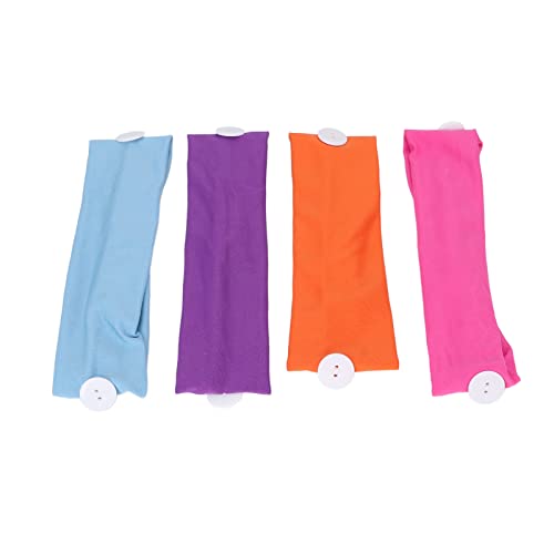 Elastic Running Headbands for Women - 4 Pack Non-Slip Sports Hair Bands for Workouts, Yoga & Gym | TZ77-2